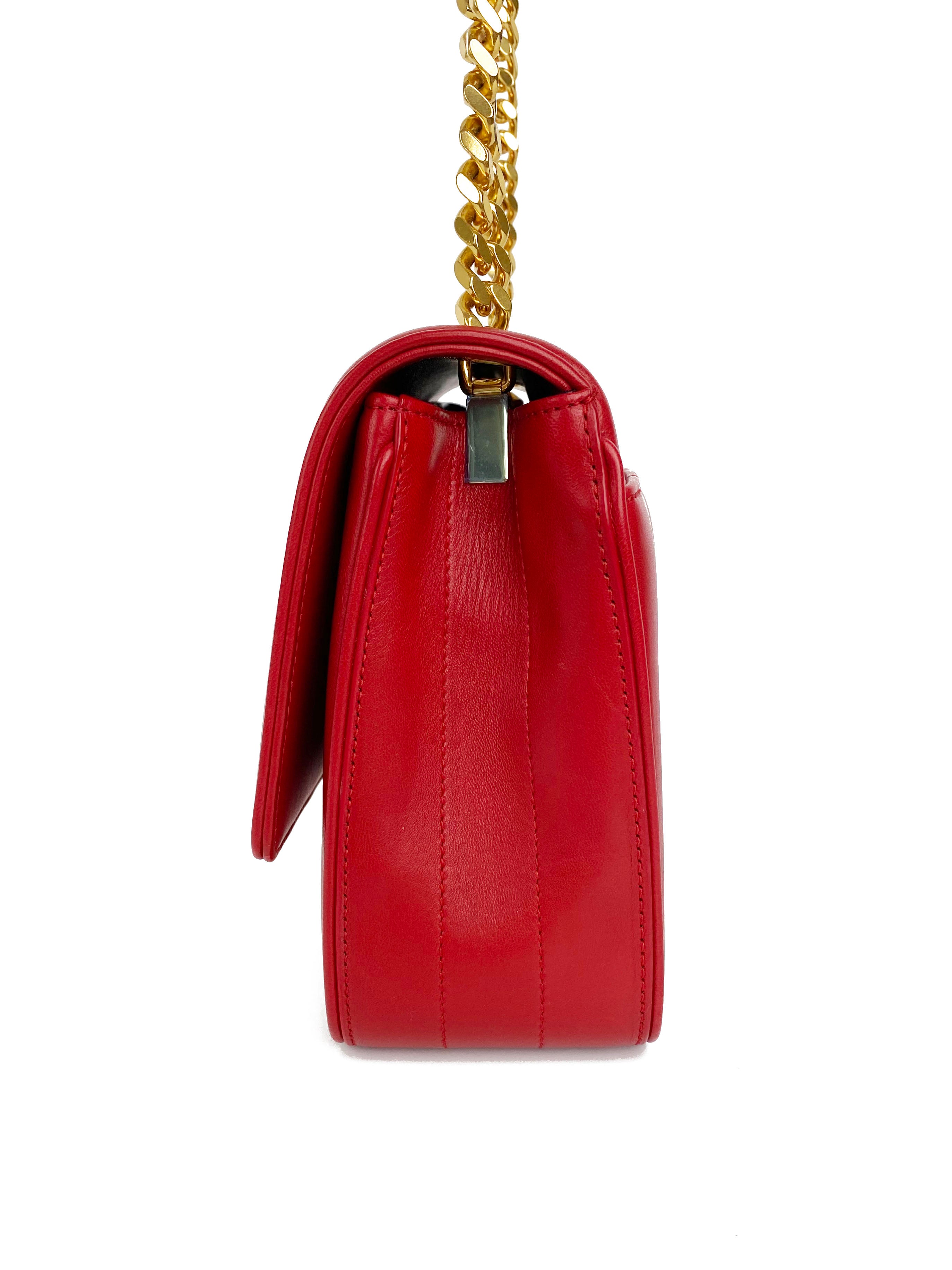 Saint Laurent Small Red Vicky Bag