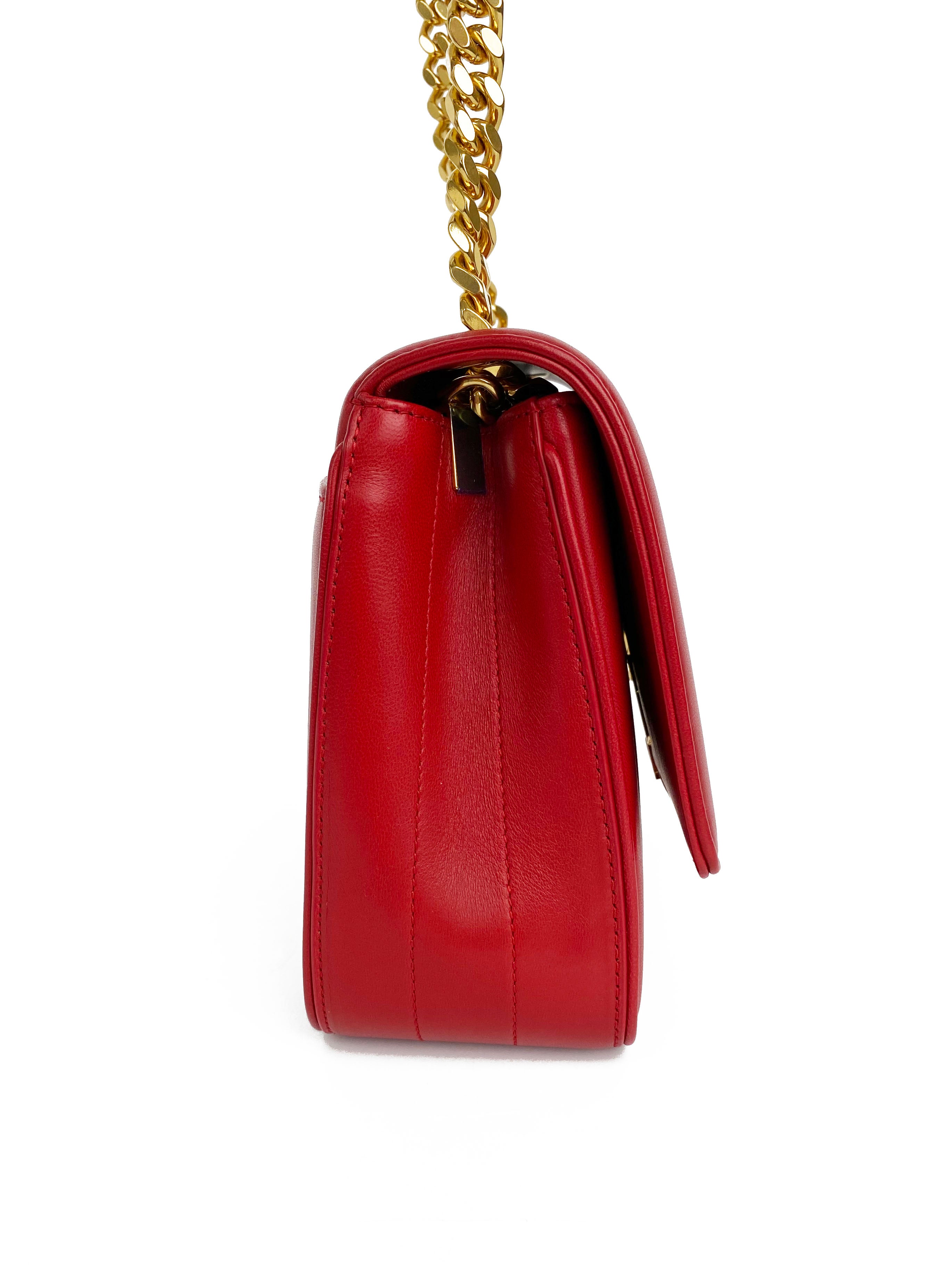 Saint Laurent Small Red Vicky Bag