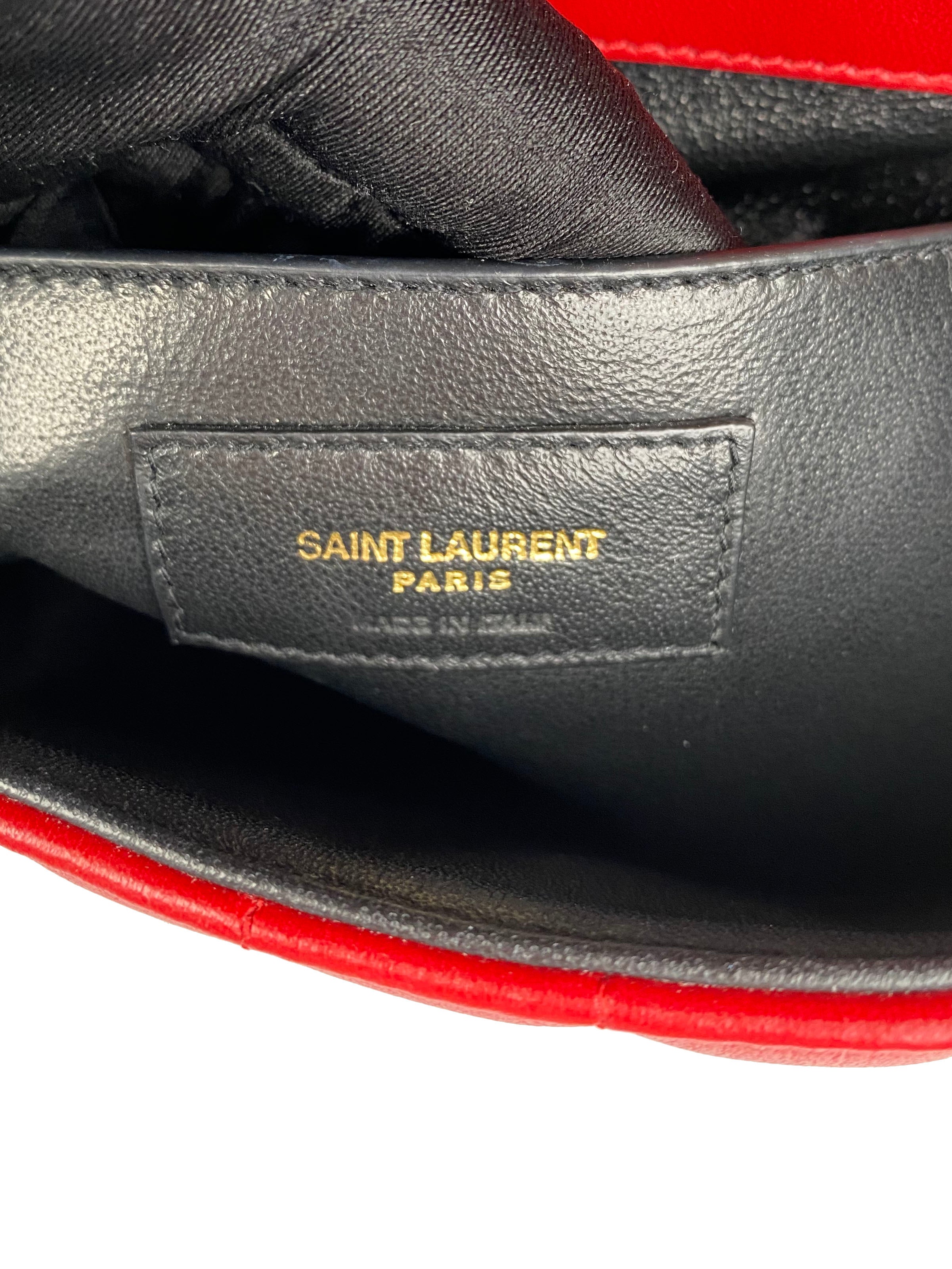 Saint Laurent Small Red Vicky Bag