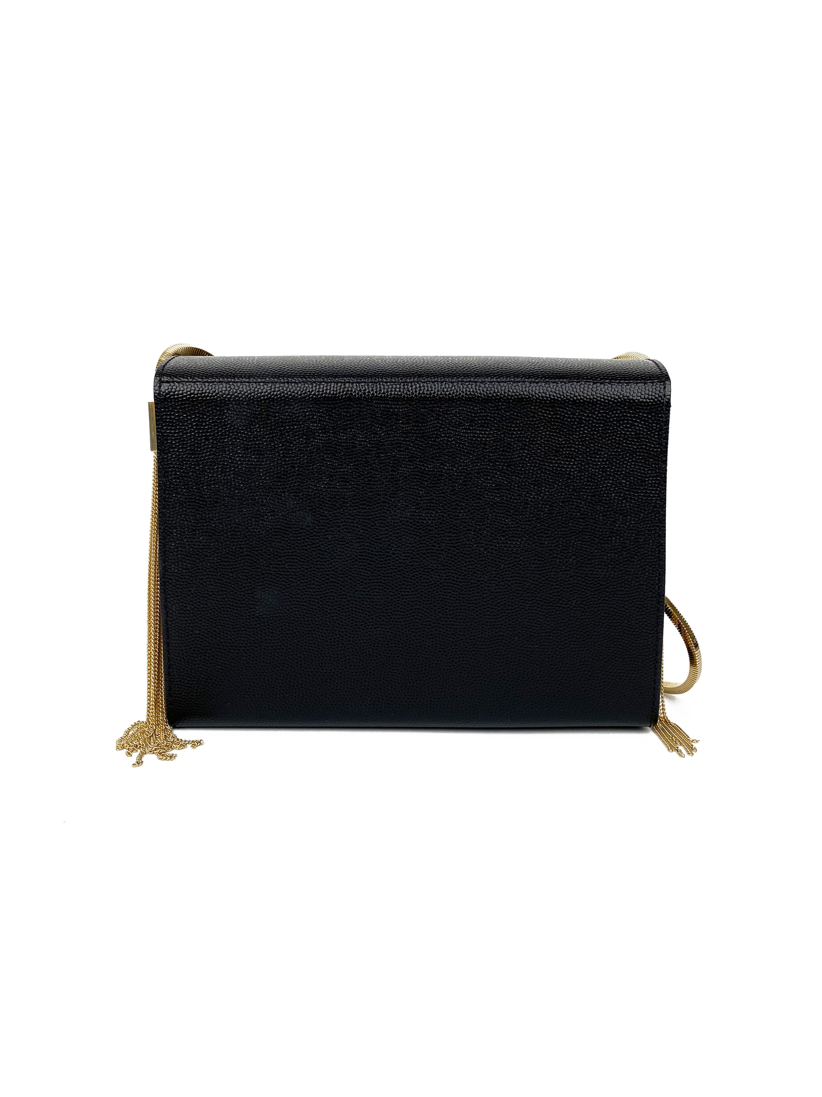 Saint Laurent Small Black Kate Box Bag with Side Tassels