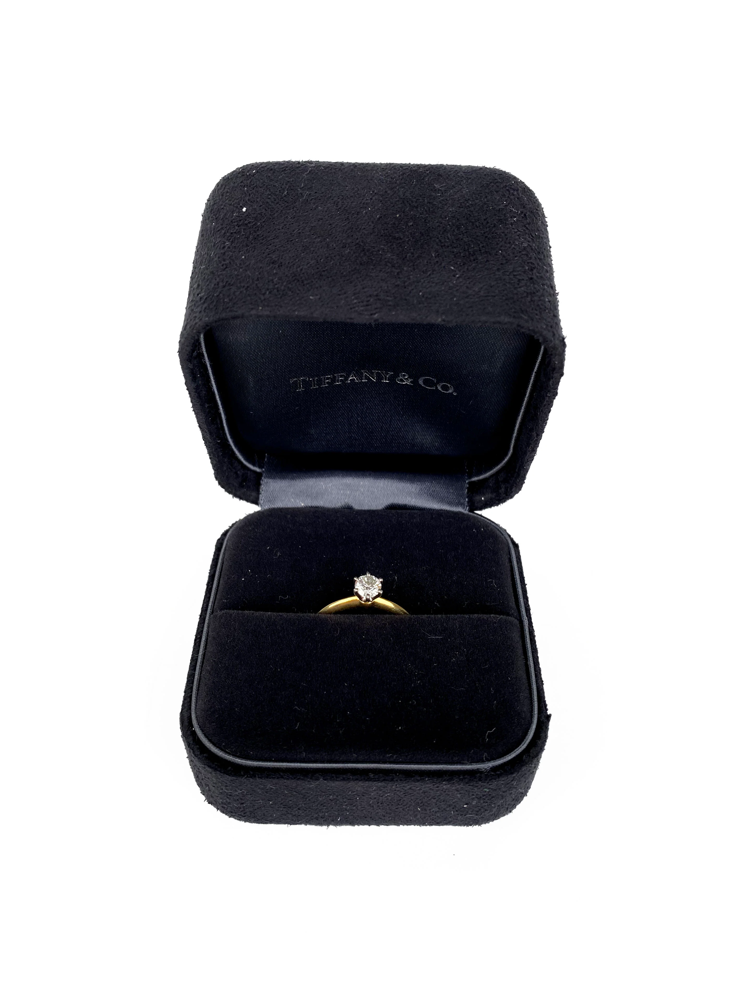Tiffany  Co 0.35ct Gold Ring