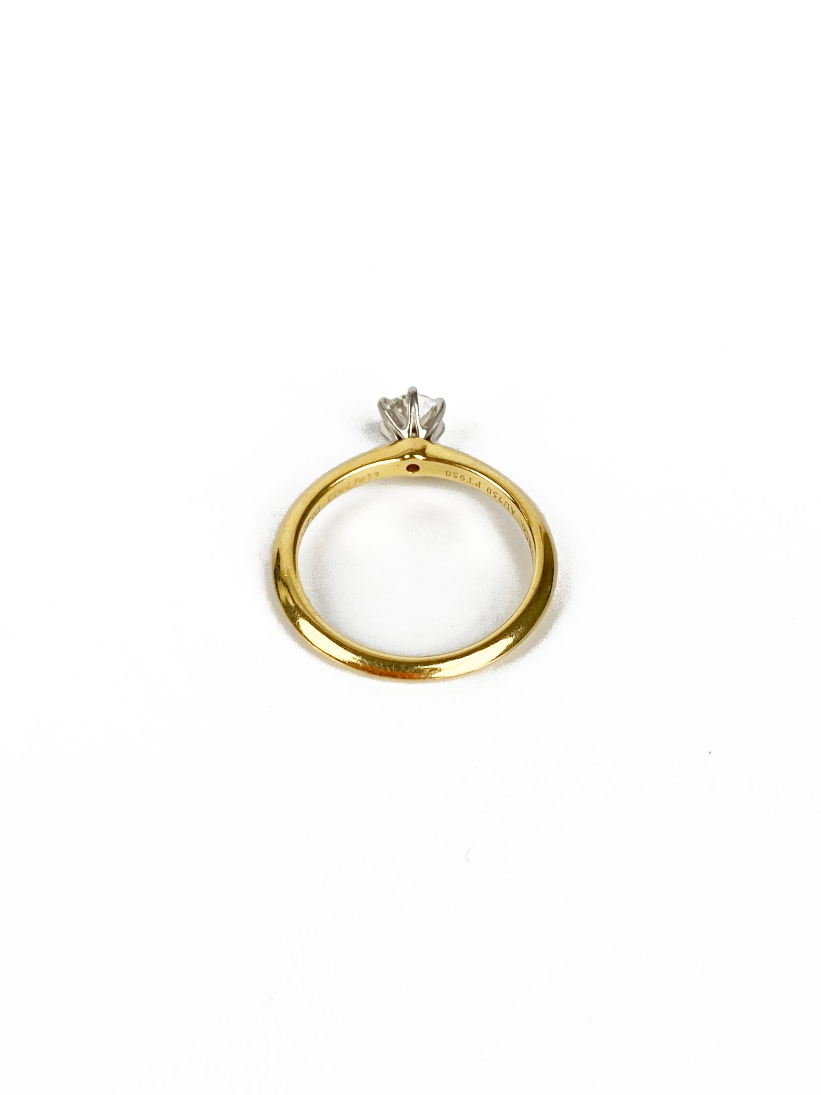 Tiffany 
Co 0.35ct Gold Ring