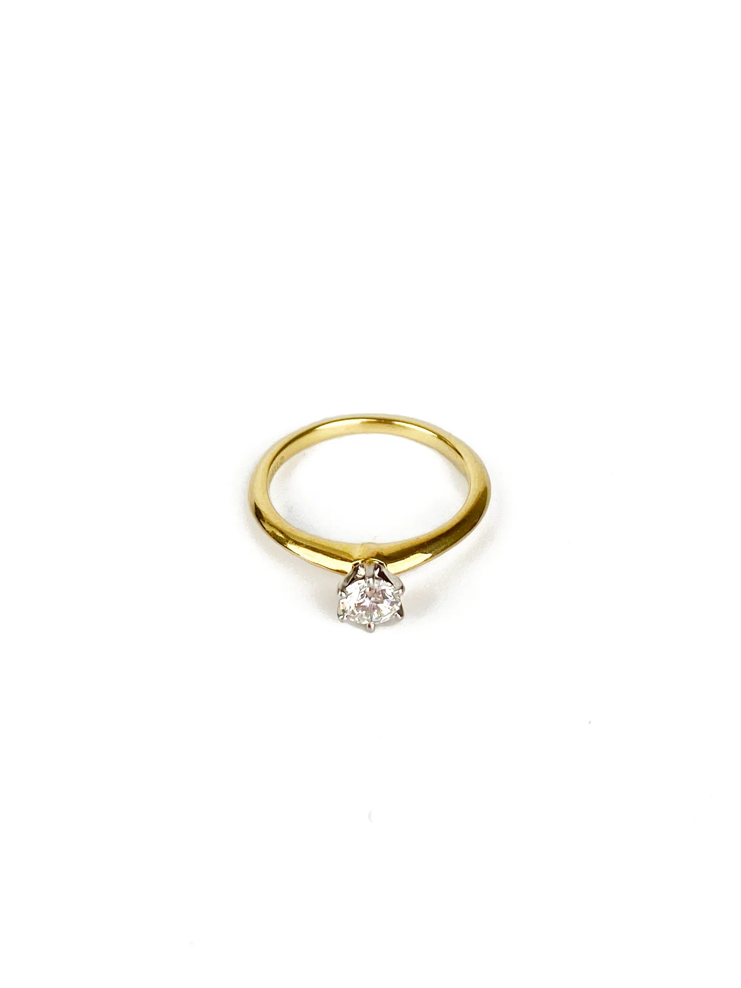 Tiffany  Co 0.35ct Gold Ring