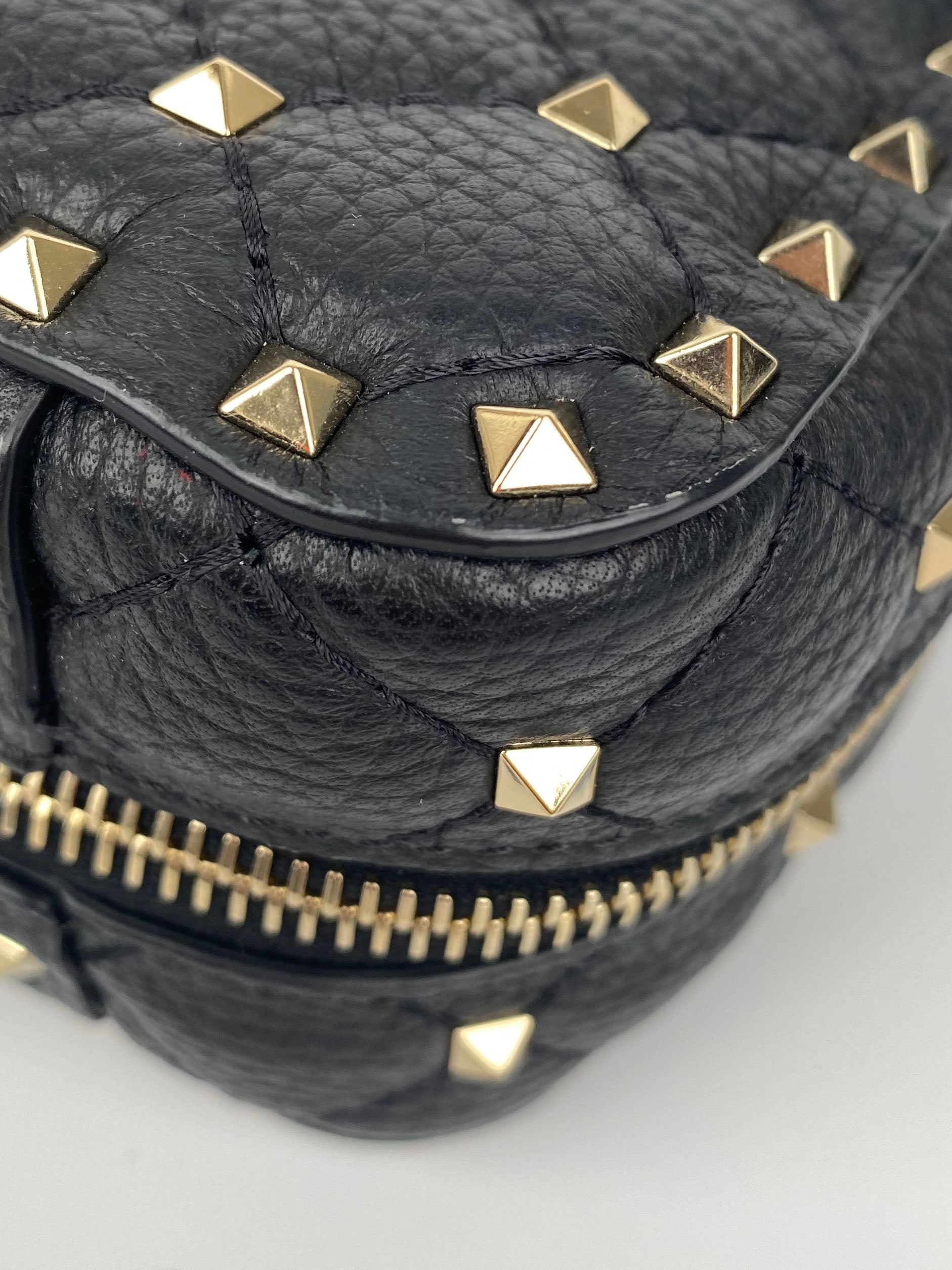 Valentino Black & White Rockstud Bag