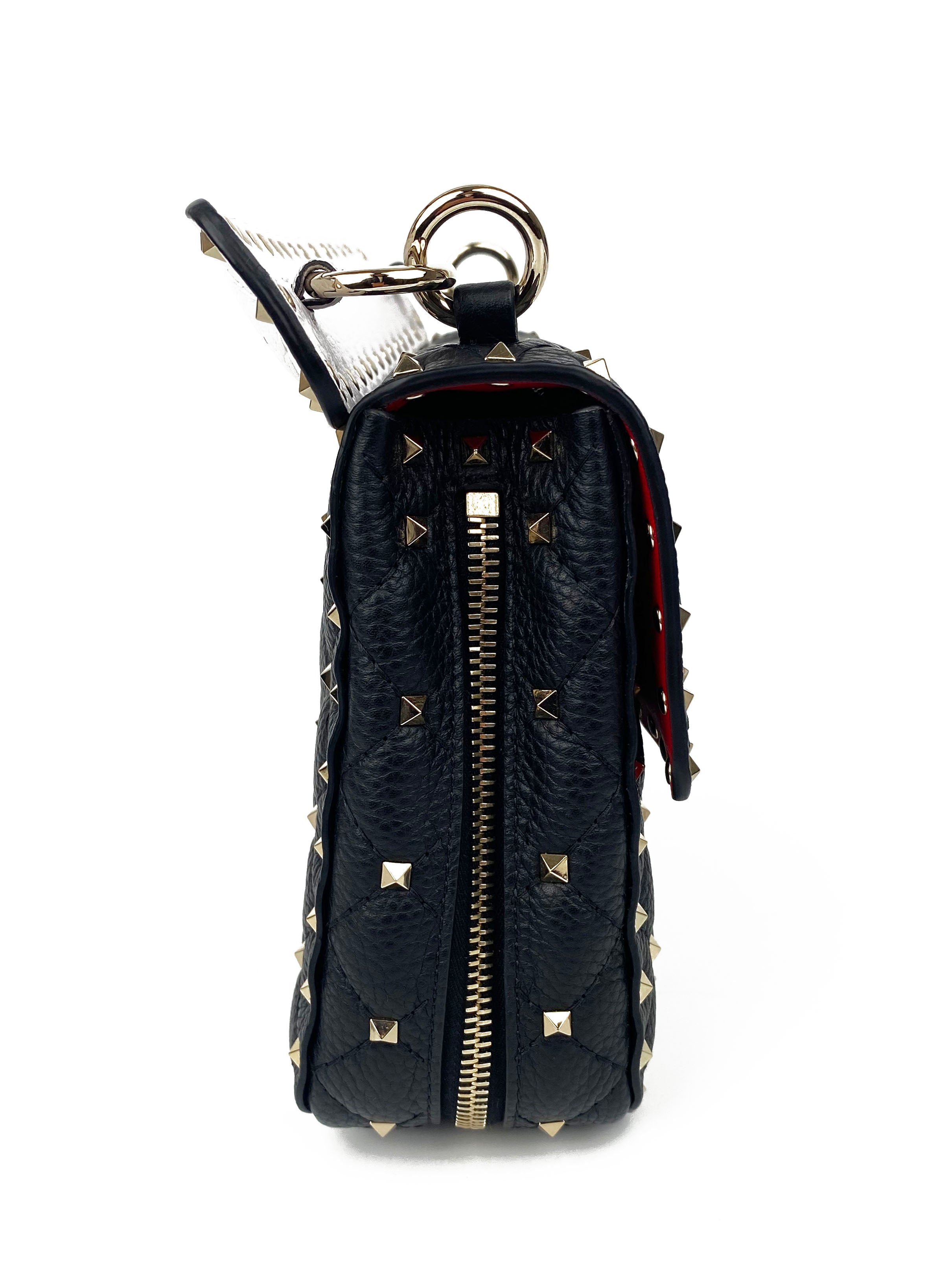 Valentino Black & White Rockstud Bag