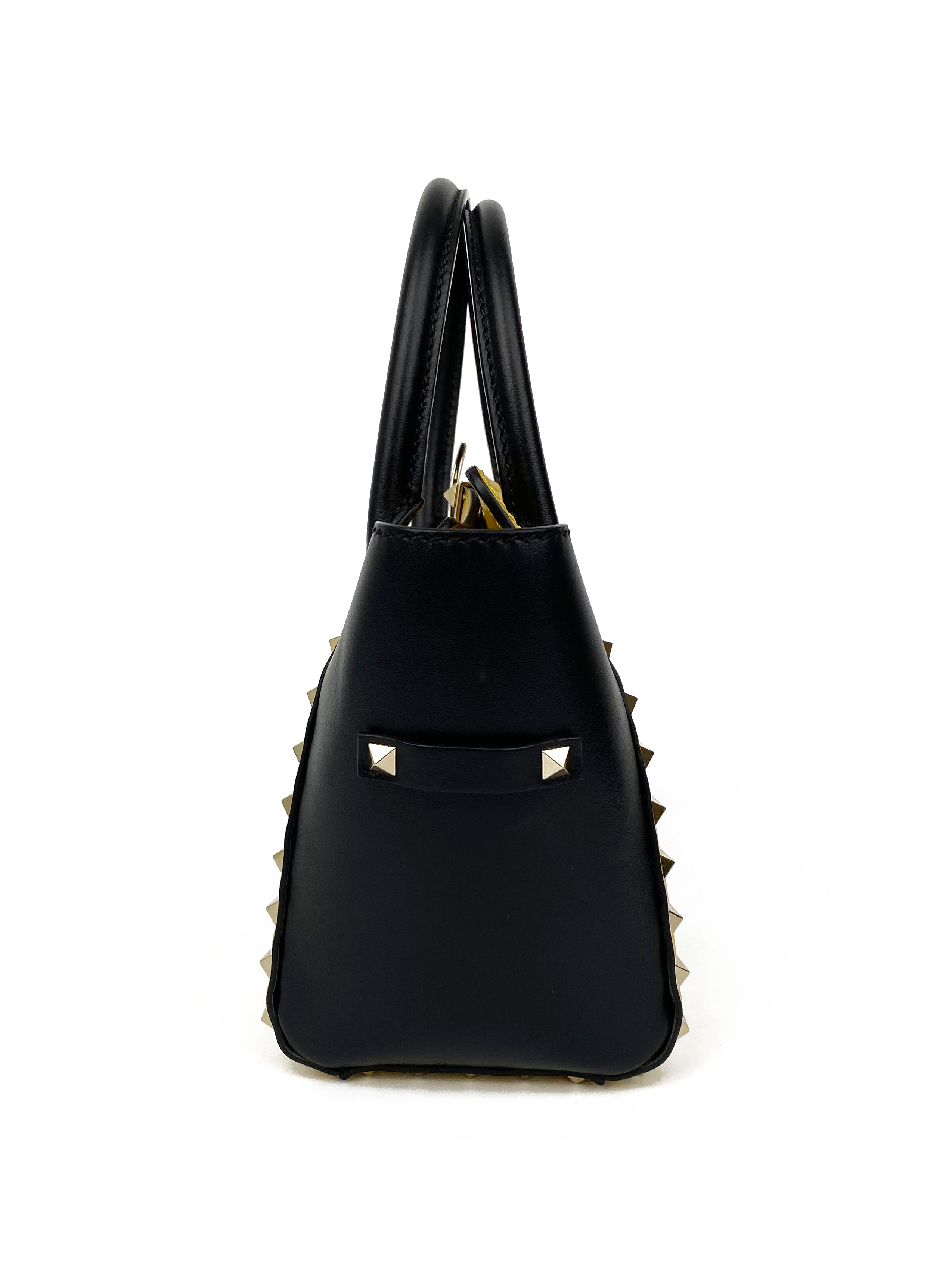 Valentino Black & Yellow Rockstud Bag