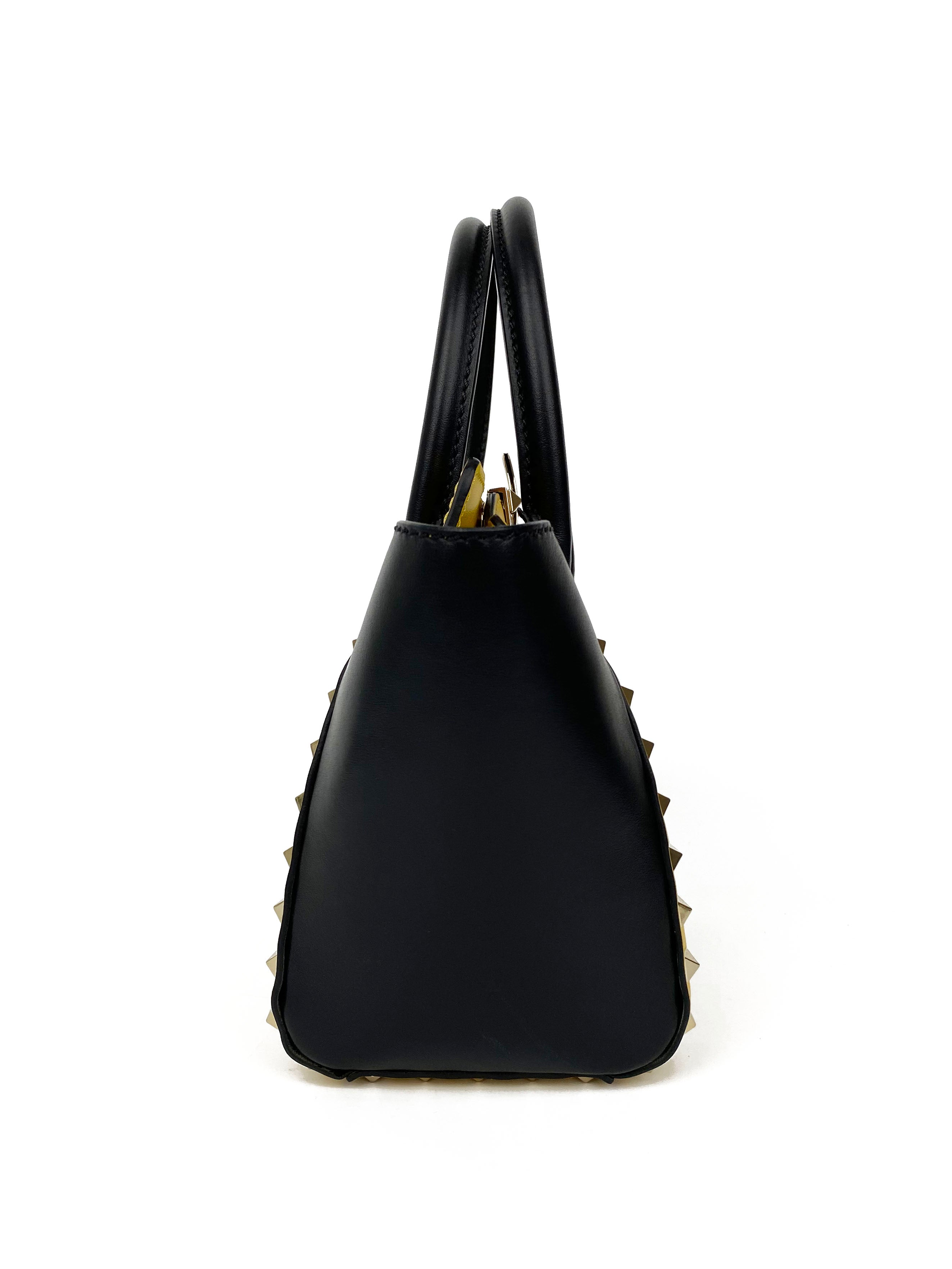 Valentino Black & Yellow Rockstud Bag