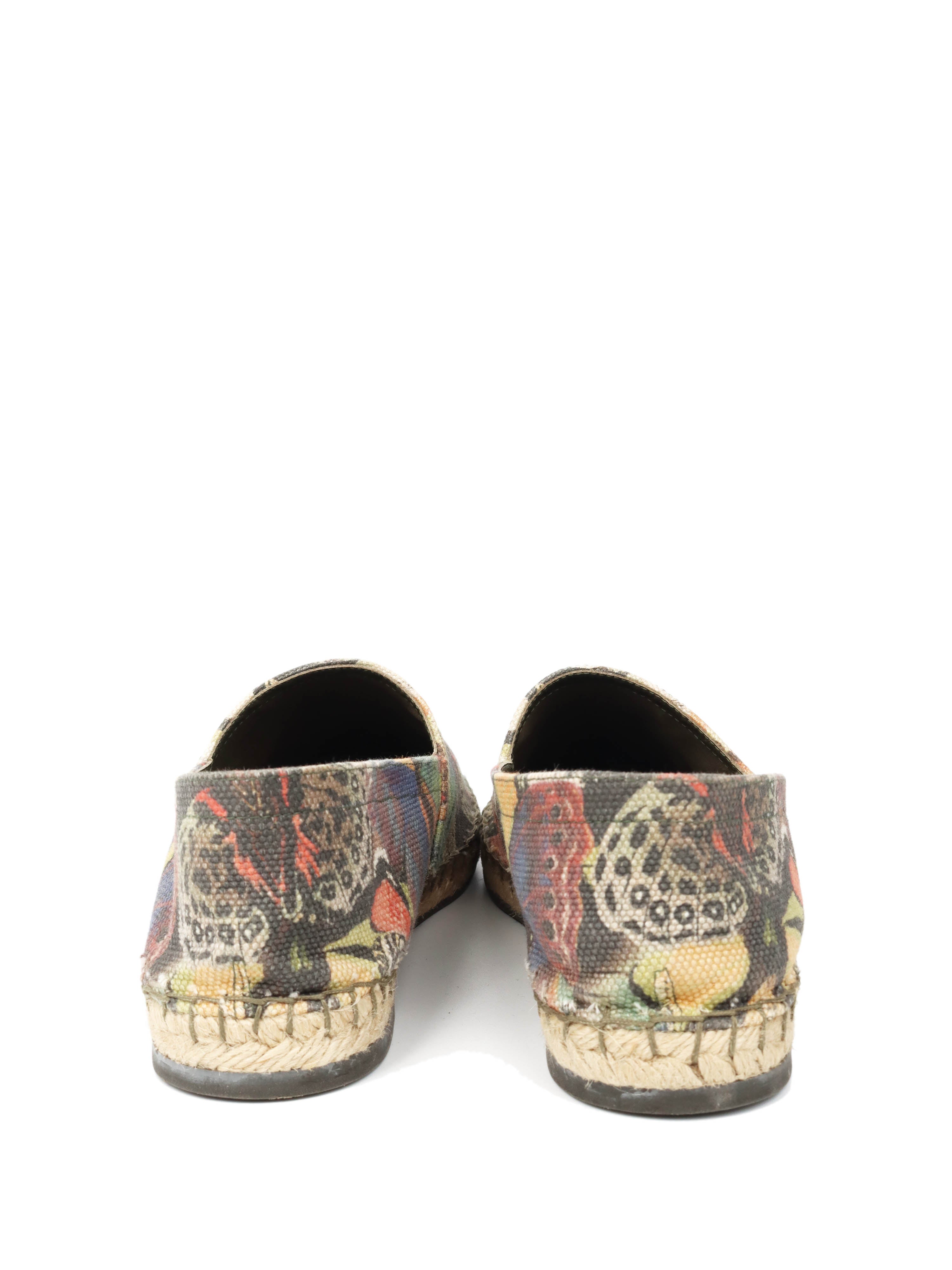 Valentino Butterfly Canvas Espadrilles 37