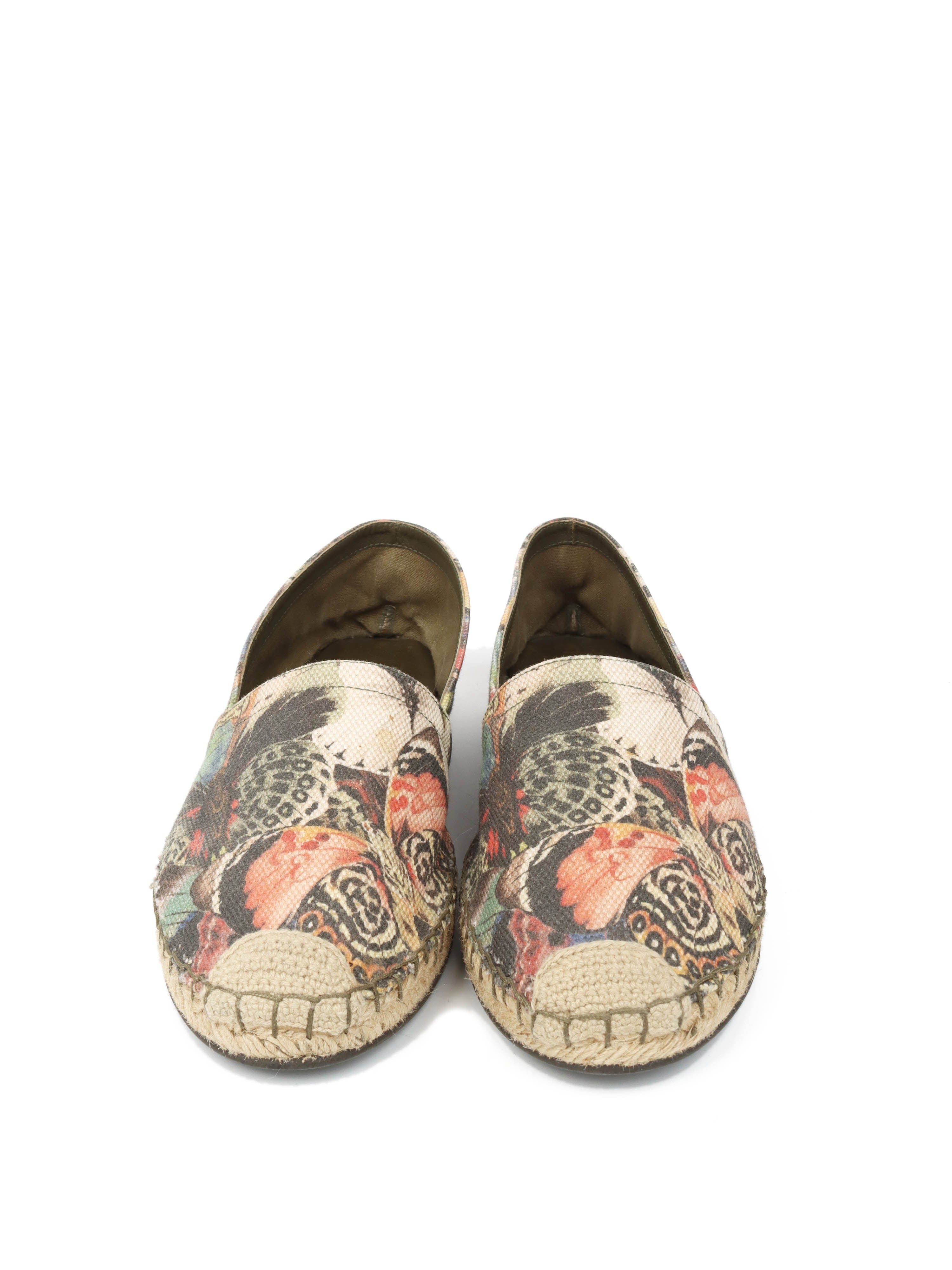 Valentino Butterfly Canvas Espadrilles 37