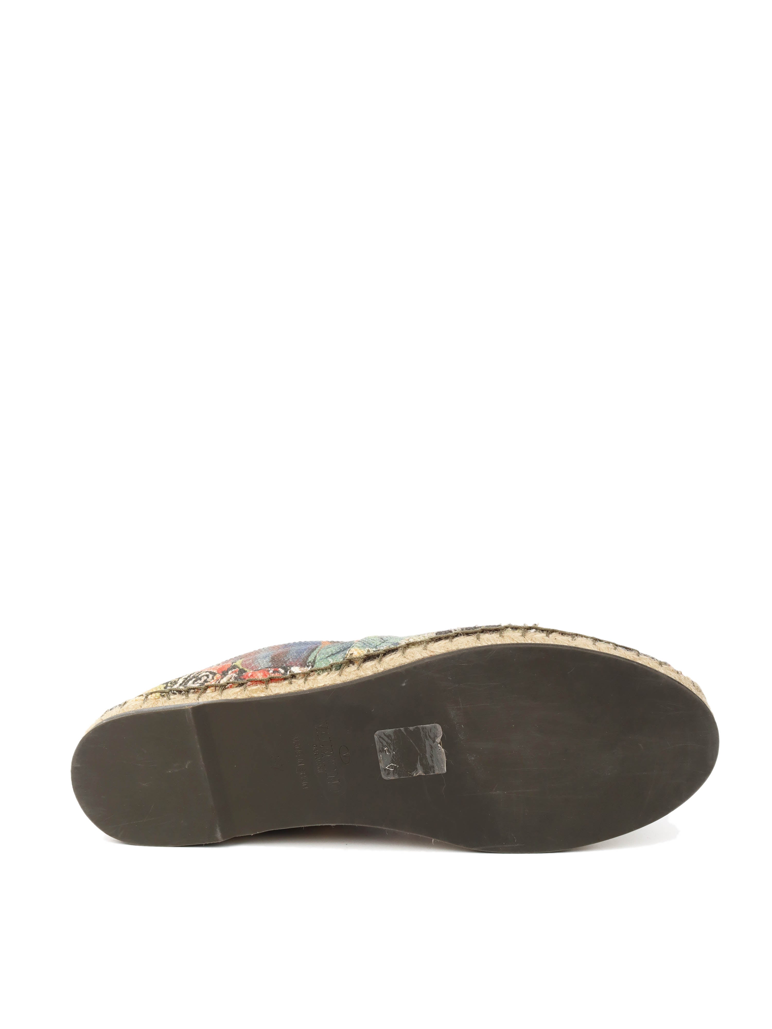 Valentino Butterfly Canvas Espadrilles 37