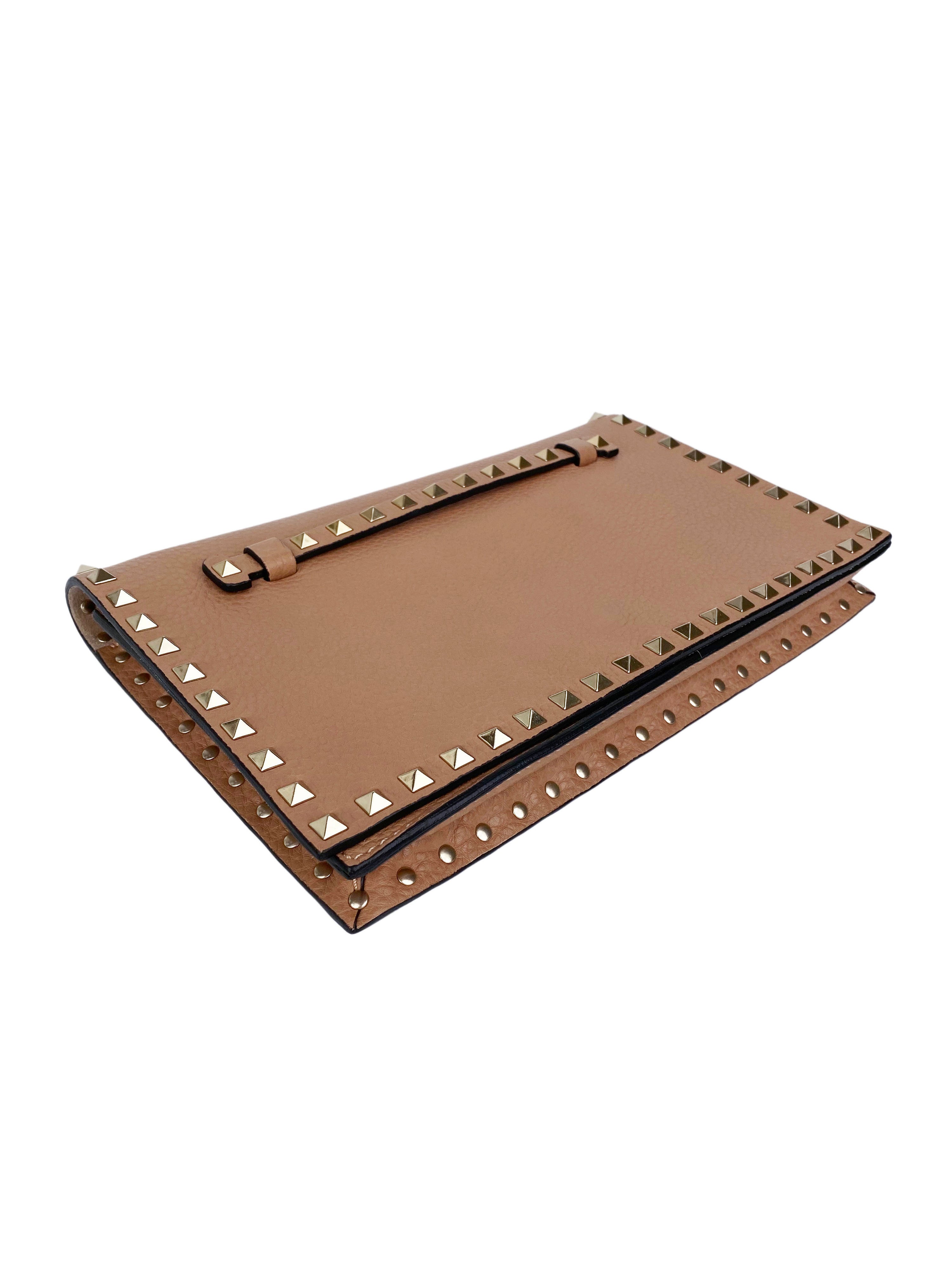 Valentino Nude Rockstud Clutch