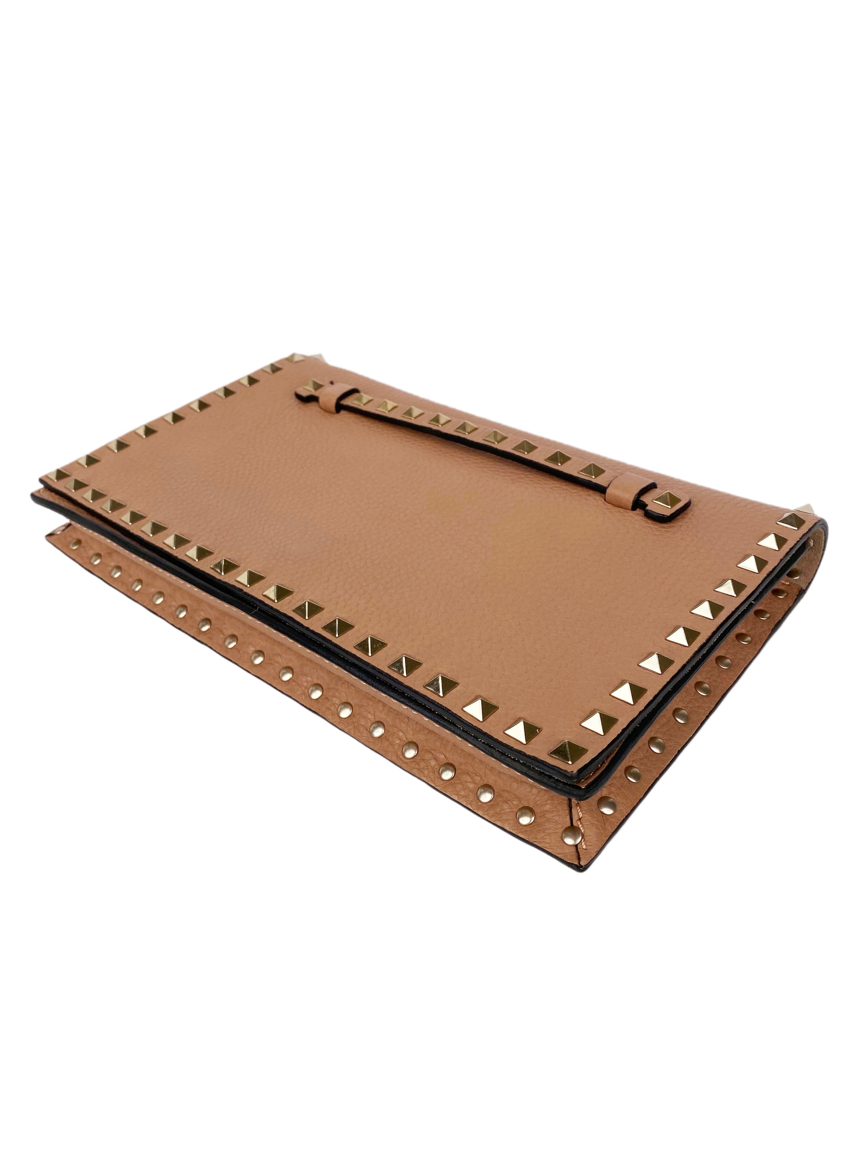 Valentino Nude Rockstud Clutch