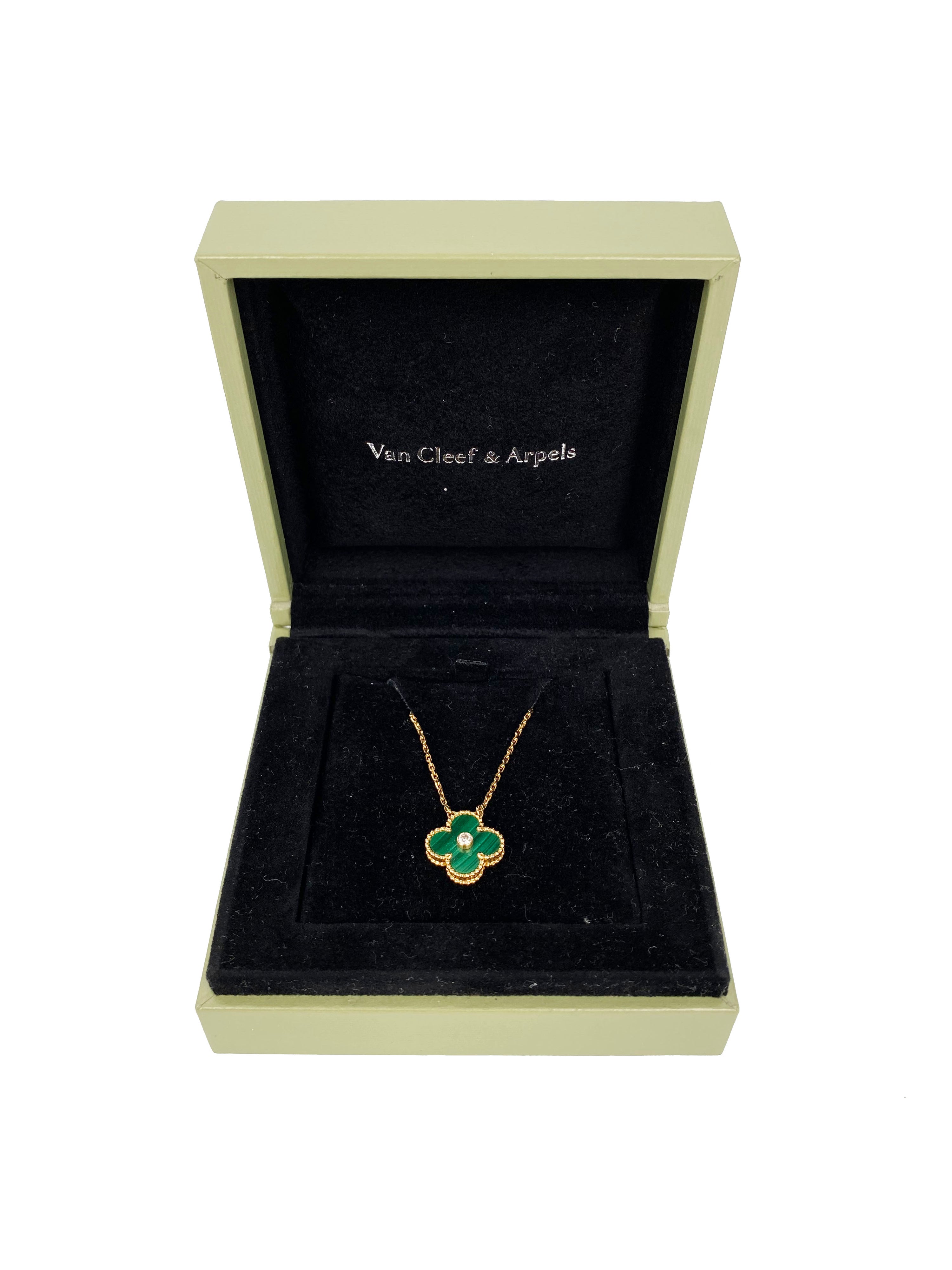 Van Cleef 
Arpels Green Alhambra Necklace