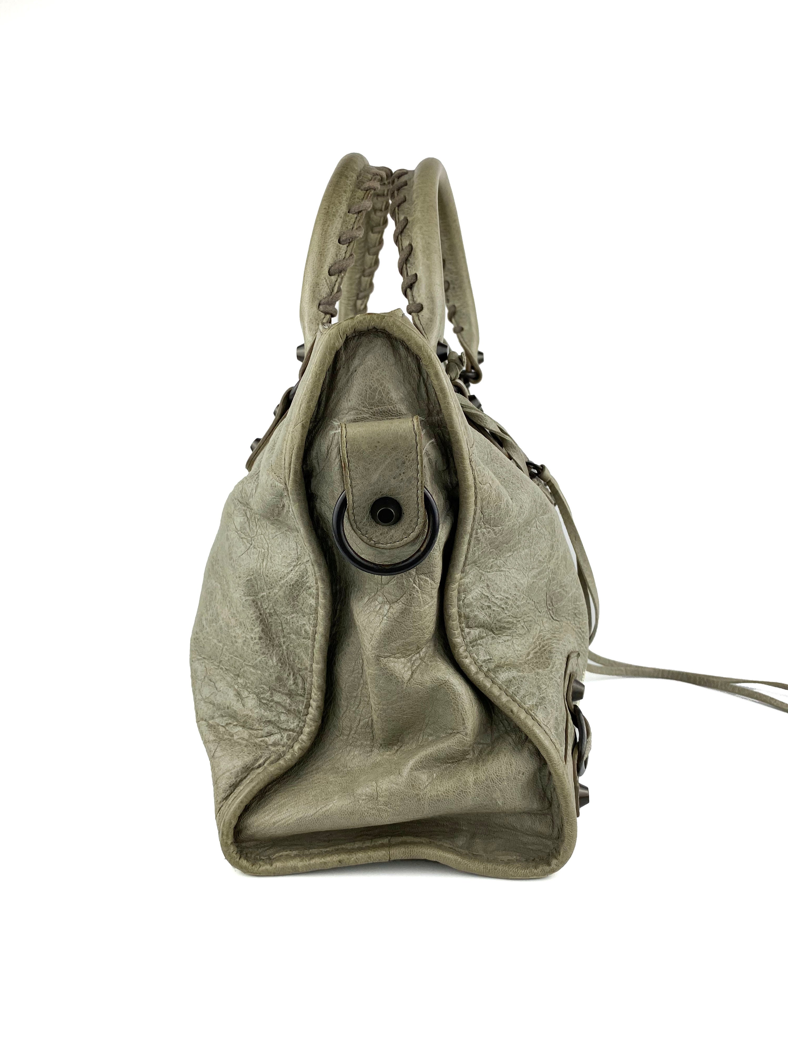 Balenciaga Classic City Sage Green Bag