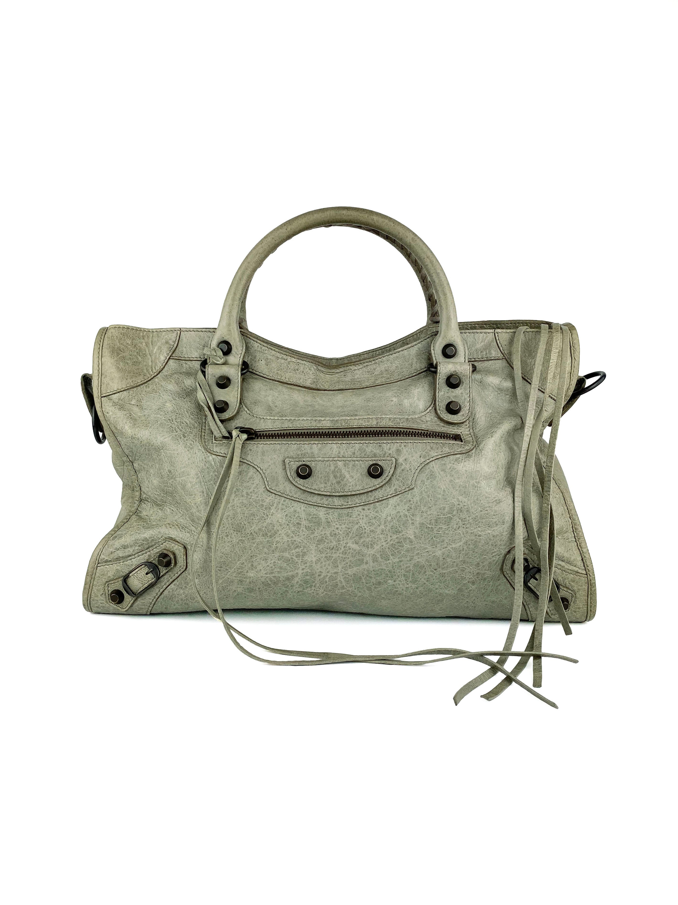 Balenciaga Classic City Sage Green Bag