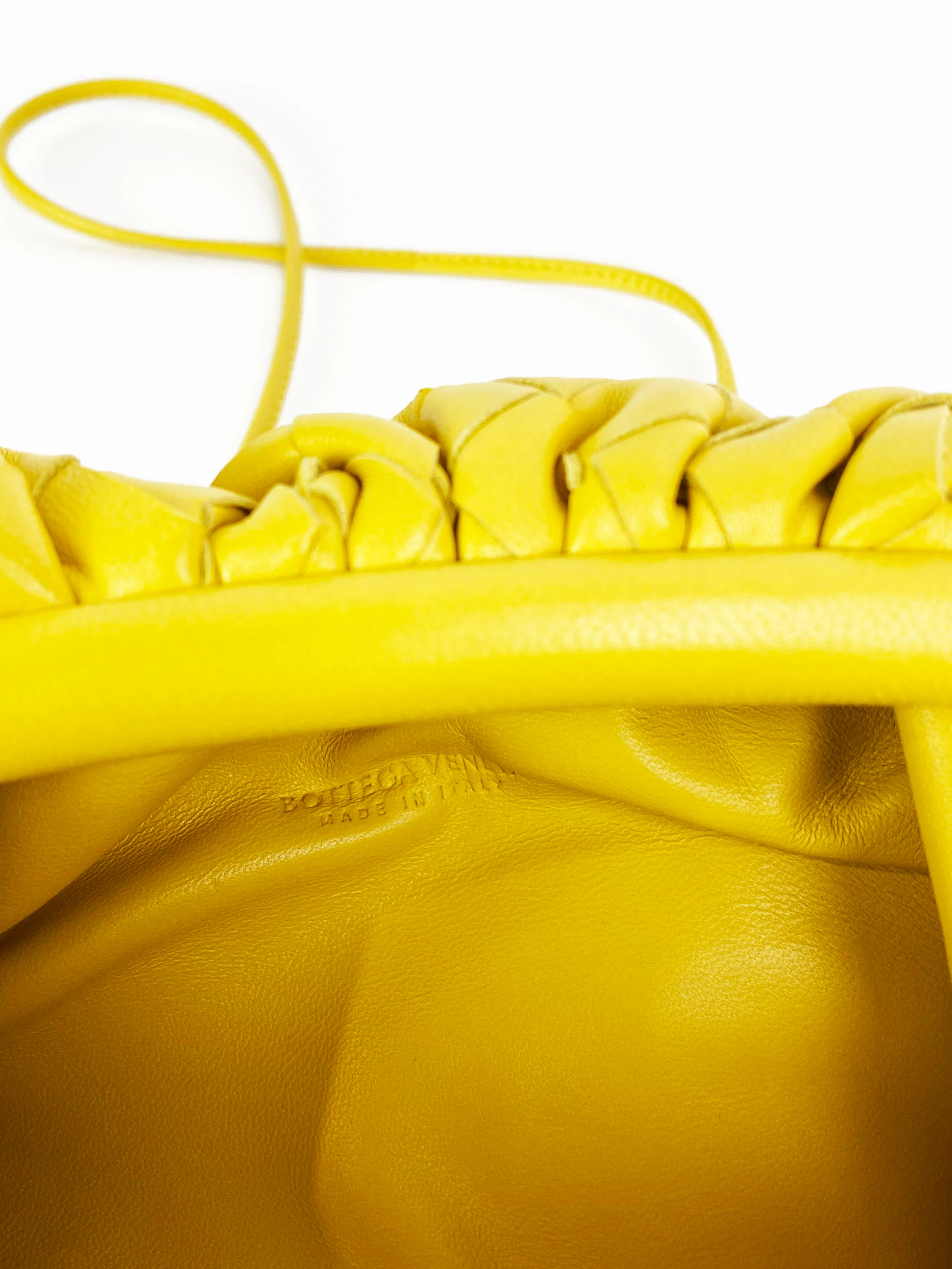 Bottega Veneta Mini Yellow The Pouch Bag