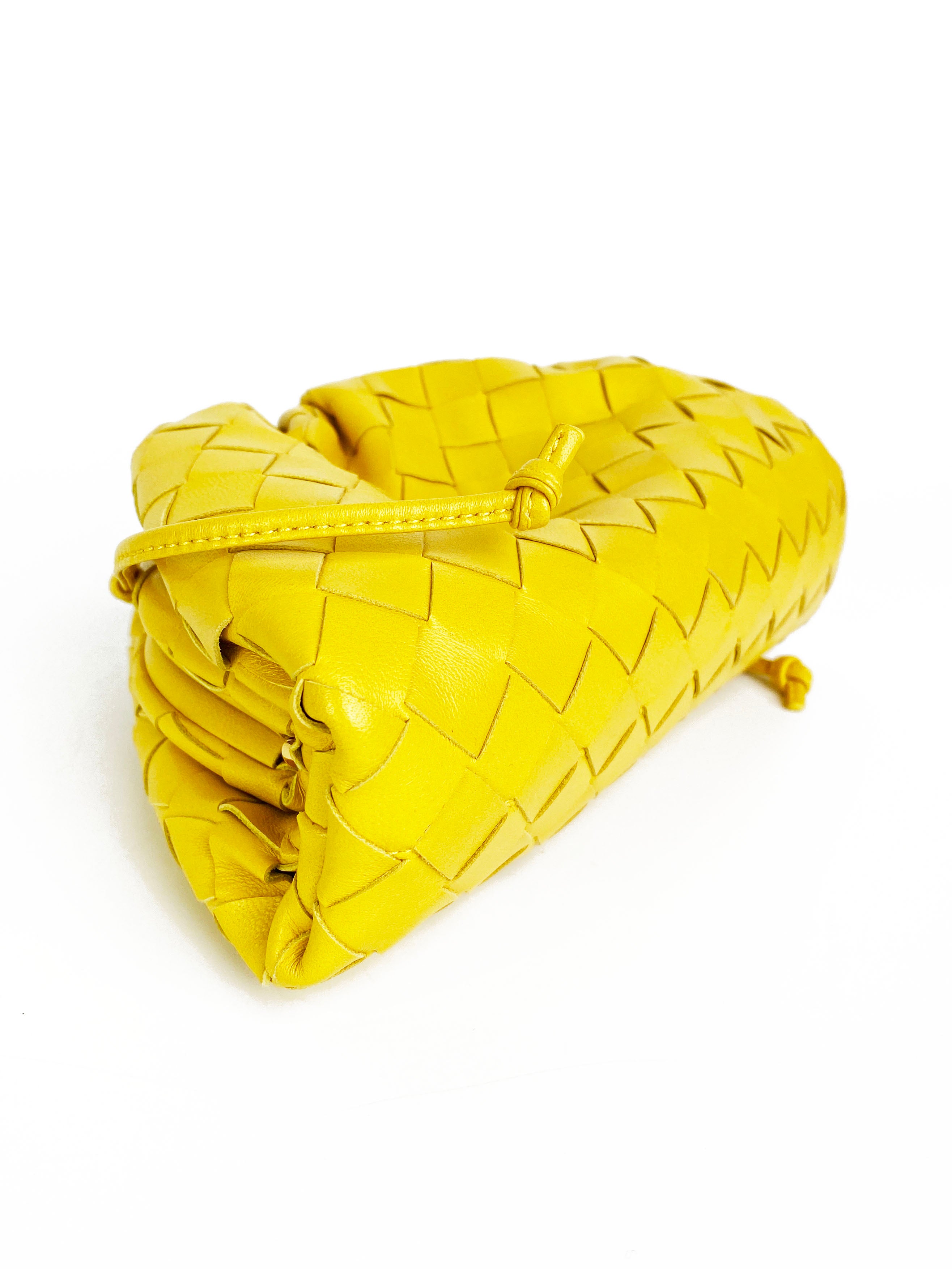 Bottega Veneta Mini Yellow The Pouch Bag