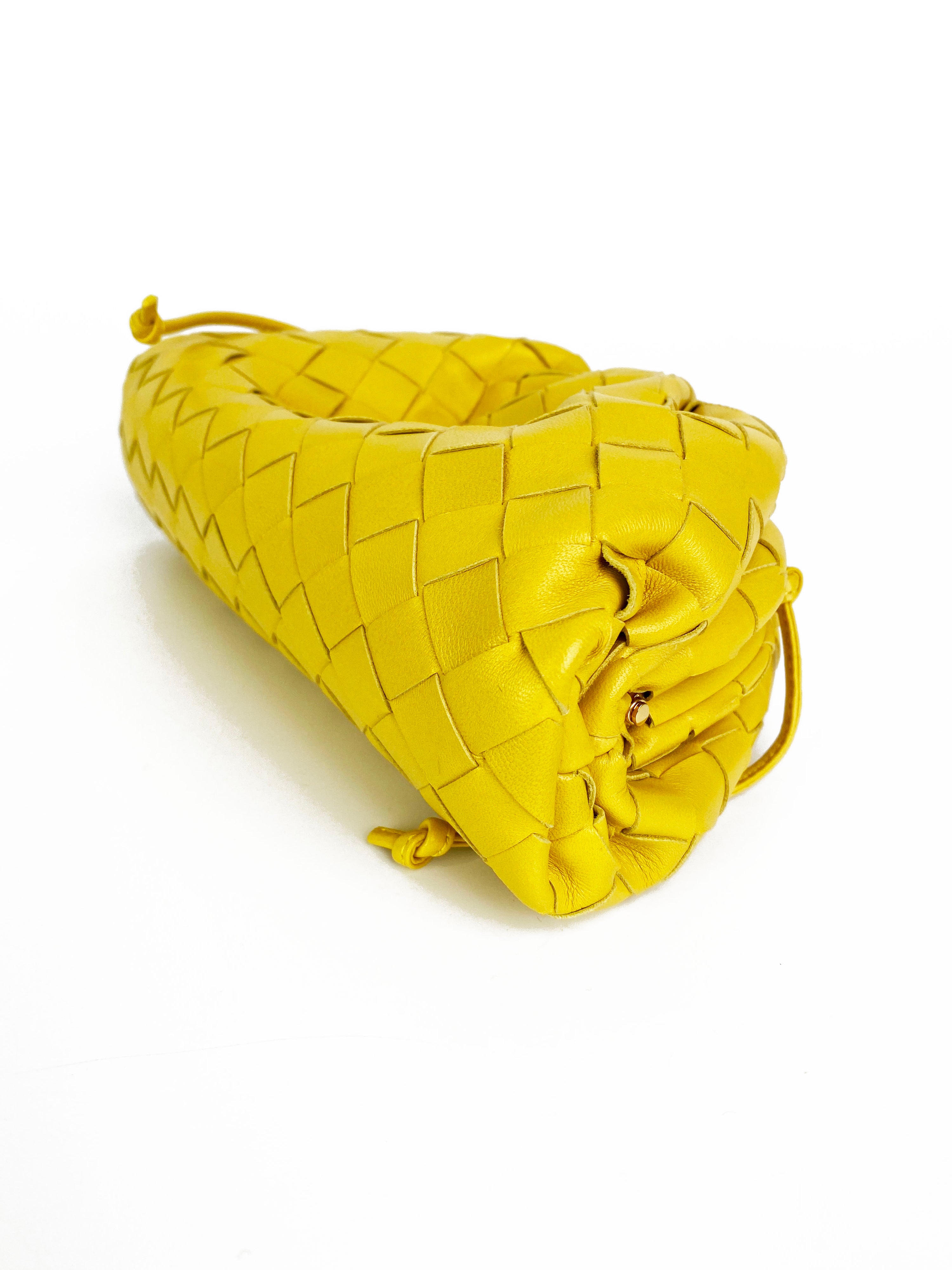 Bottega Veneta Mini Yellow The Pouch Bag