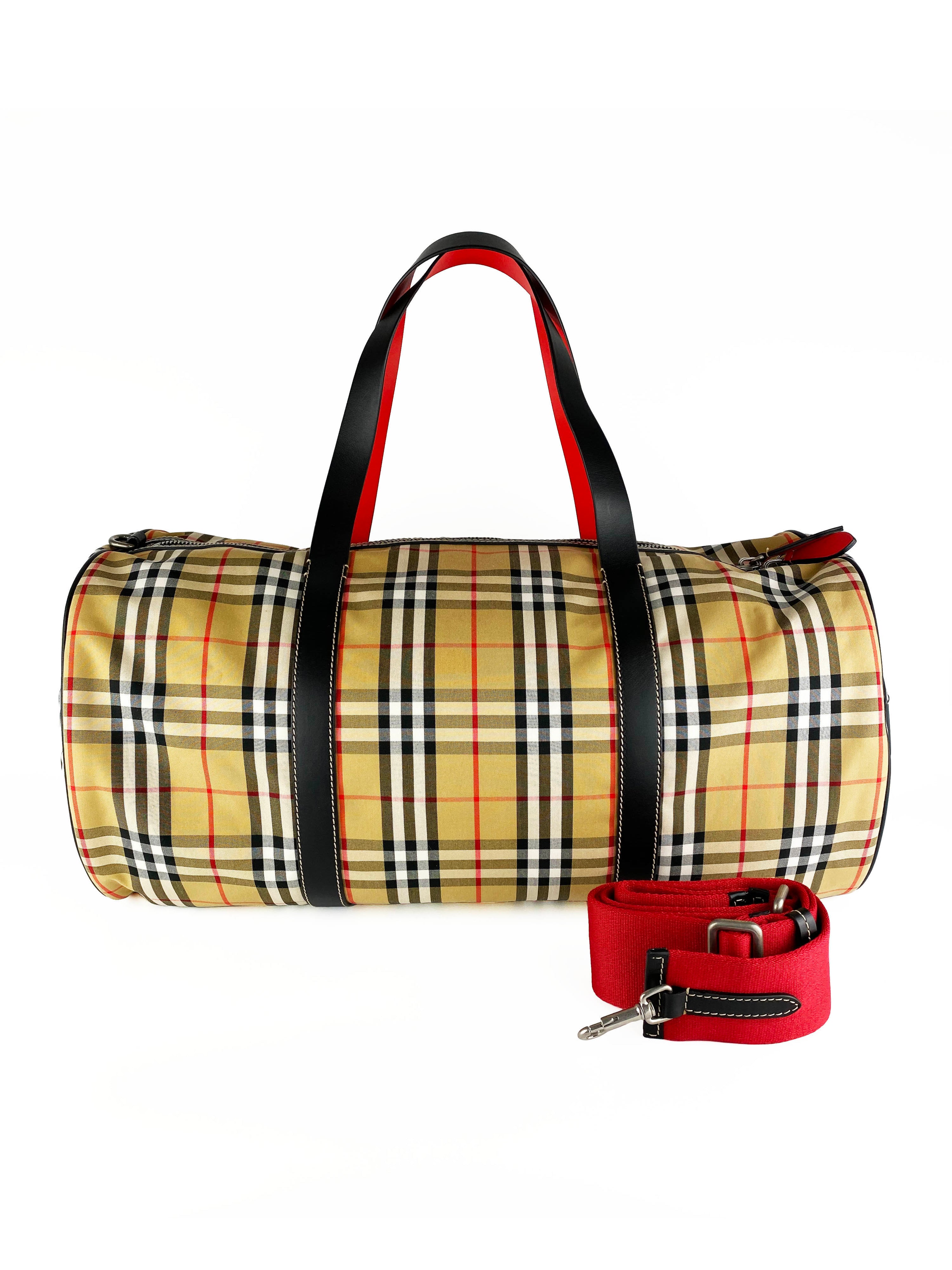 Burberry Kennedy Barrel Holdall Bag