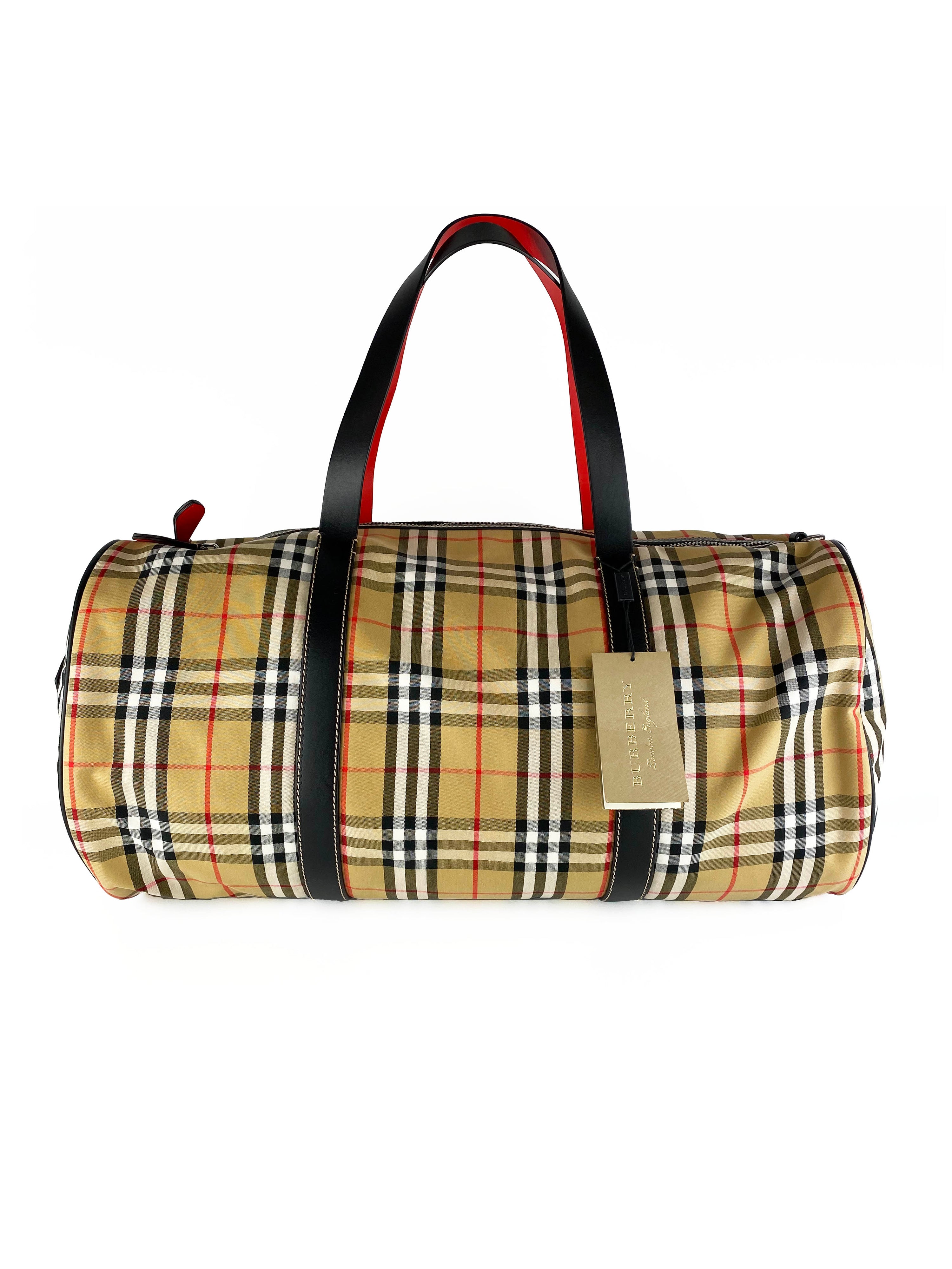 Burberry Kennedy Barrel Holdall Bag