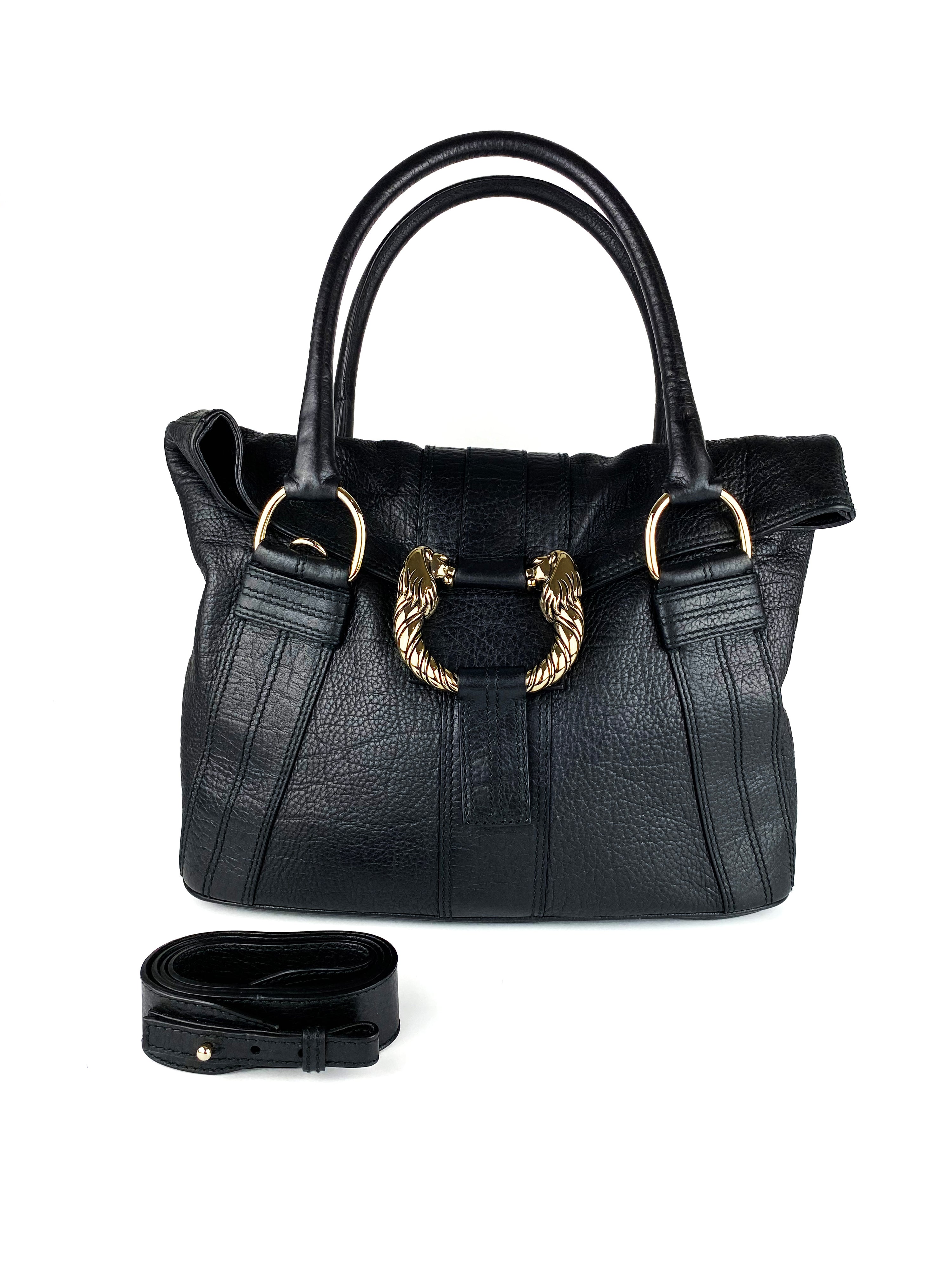 Bvlgari Black Leoni Lion Bag