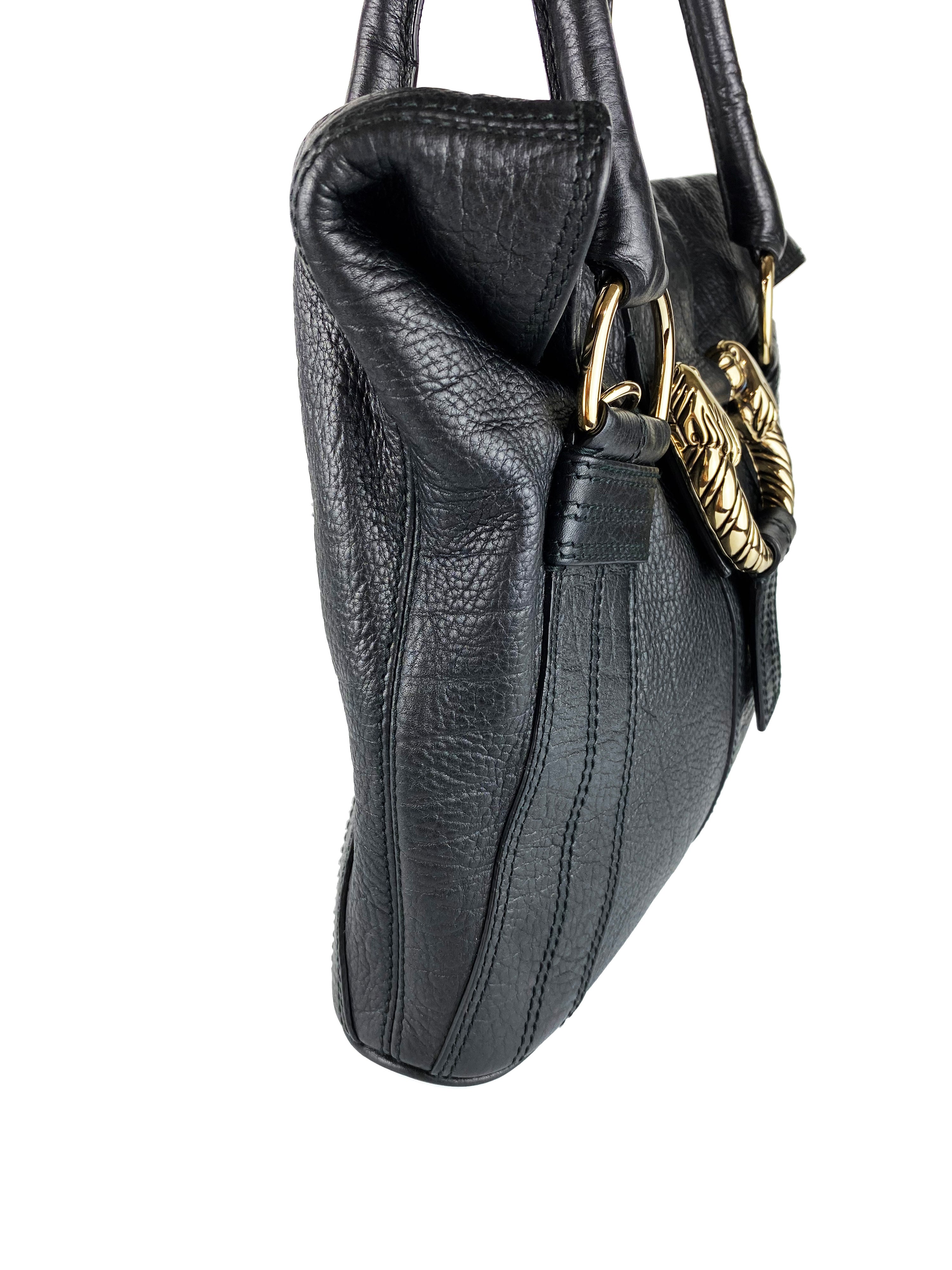 Bvlgari Black Leoni Lion Bag