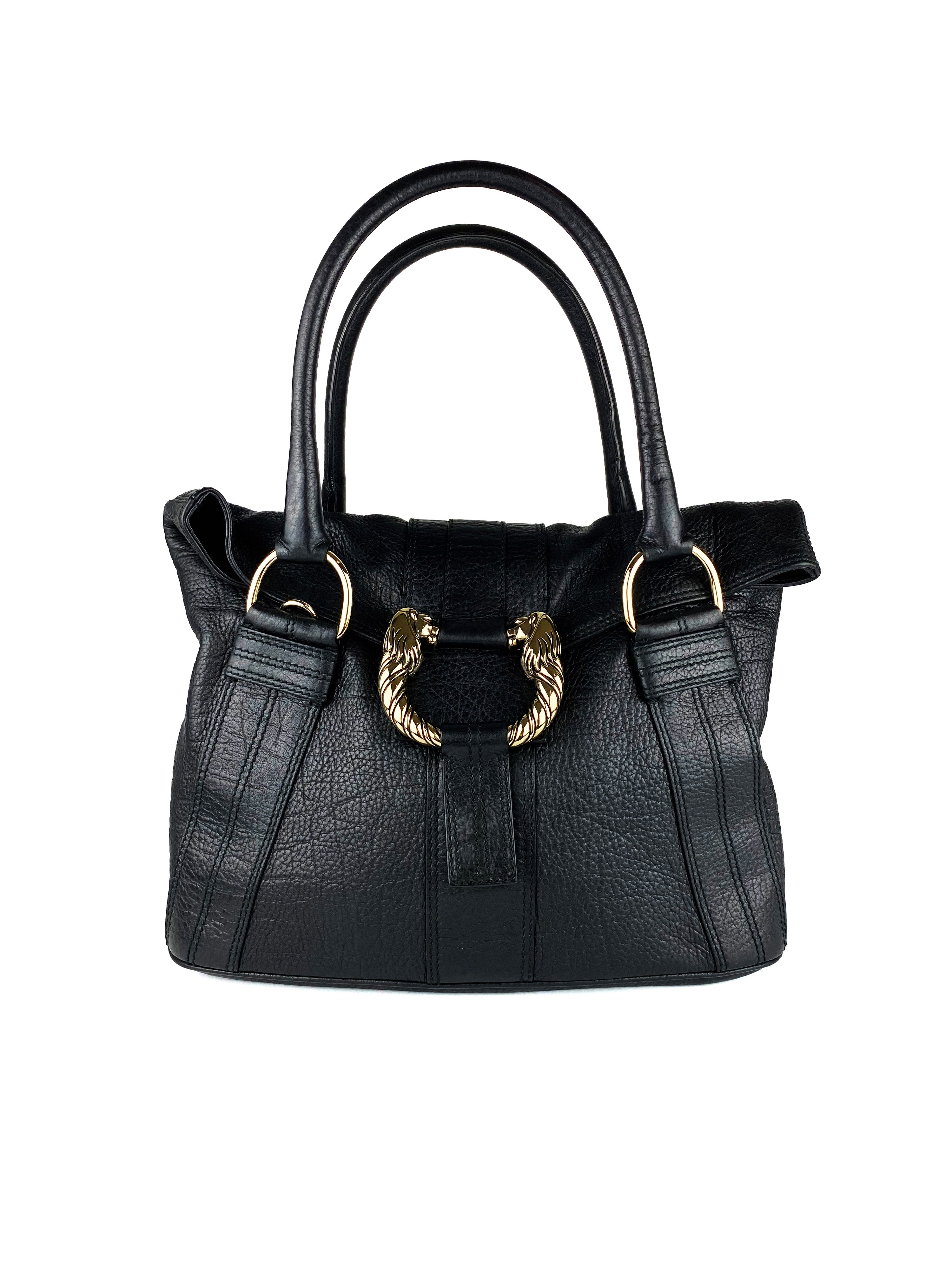 Bvlgari Black Leoni Lion Bag