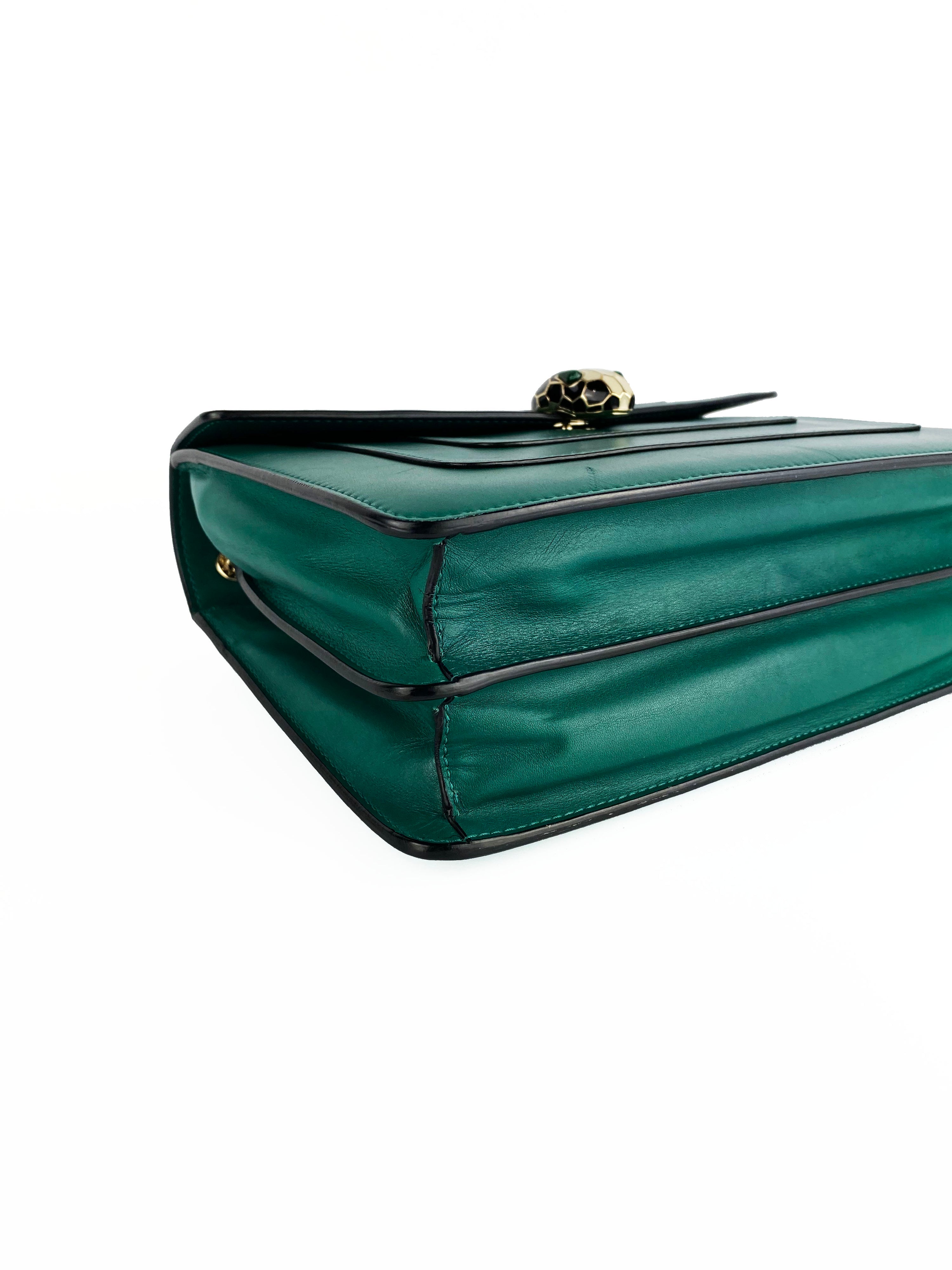 Bvlgari Serpenti Forever Green Shoulder Bag