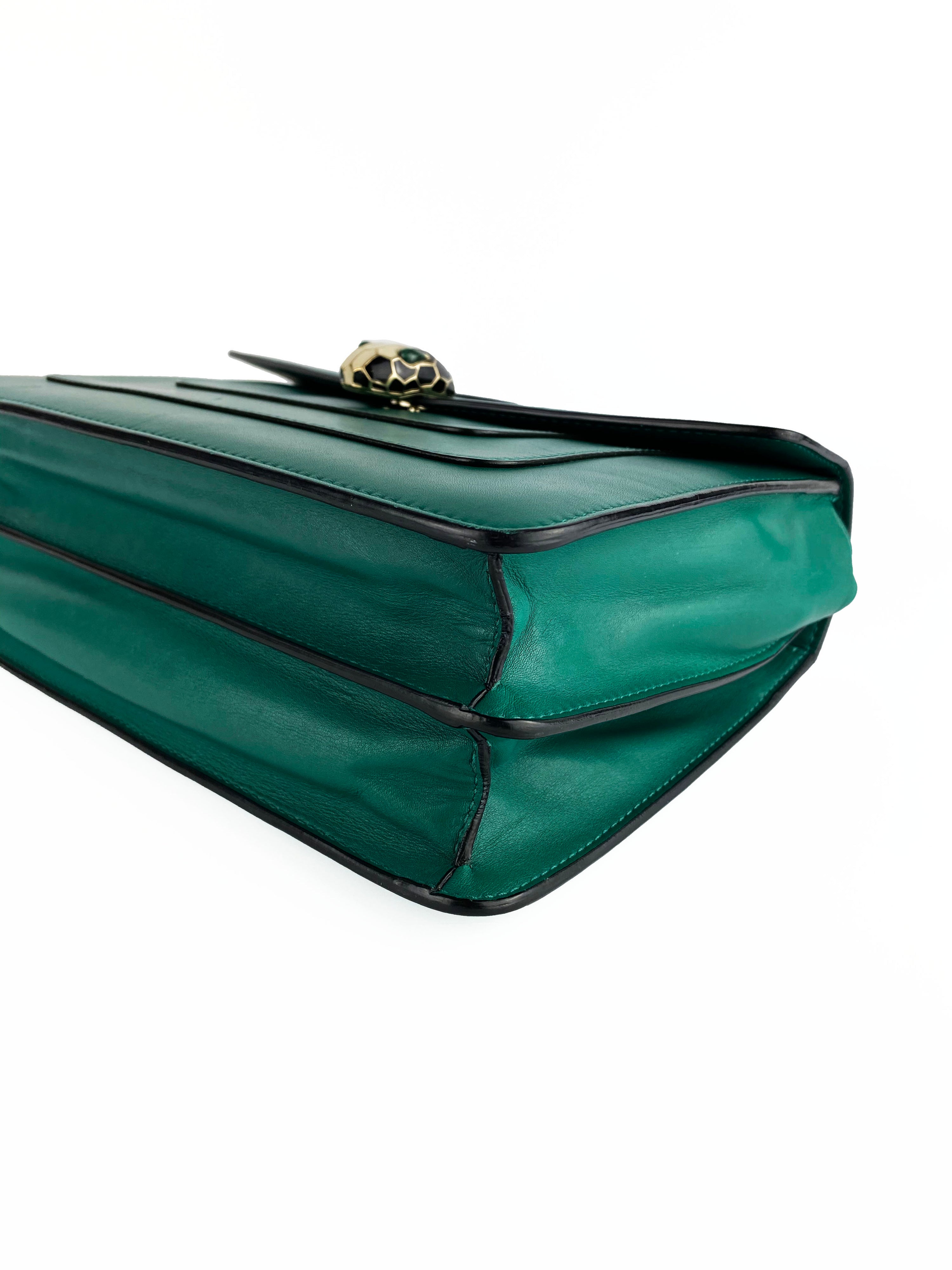 Bvlgari Serpenti Forever Green Shoulder Bag