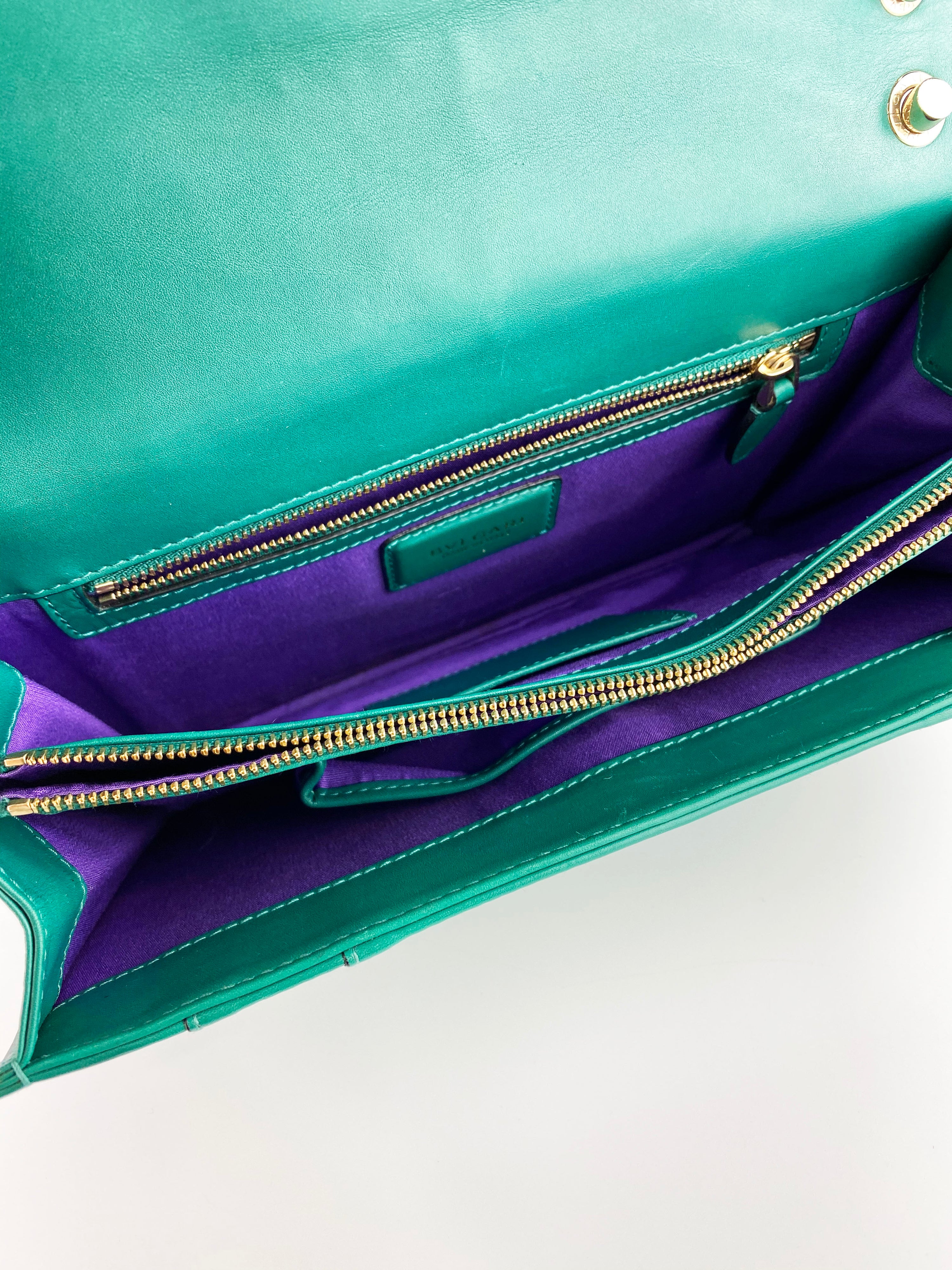 Bvlgari Serpenti Forever Green Shoulder Bag