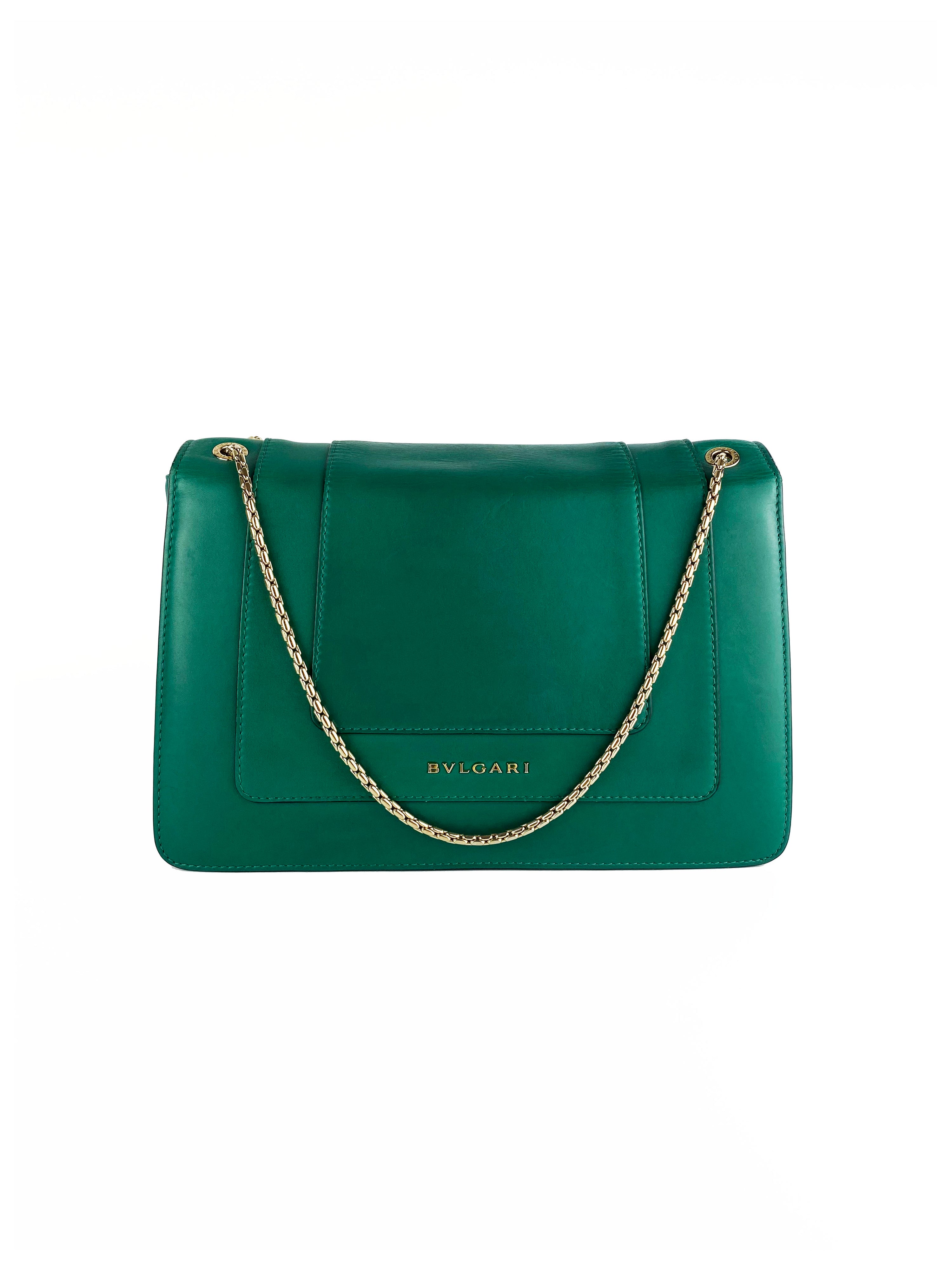 Bvlgari Serpenti Forever Green Shoulder Bag