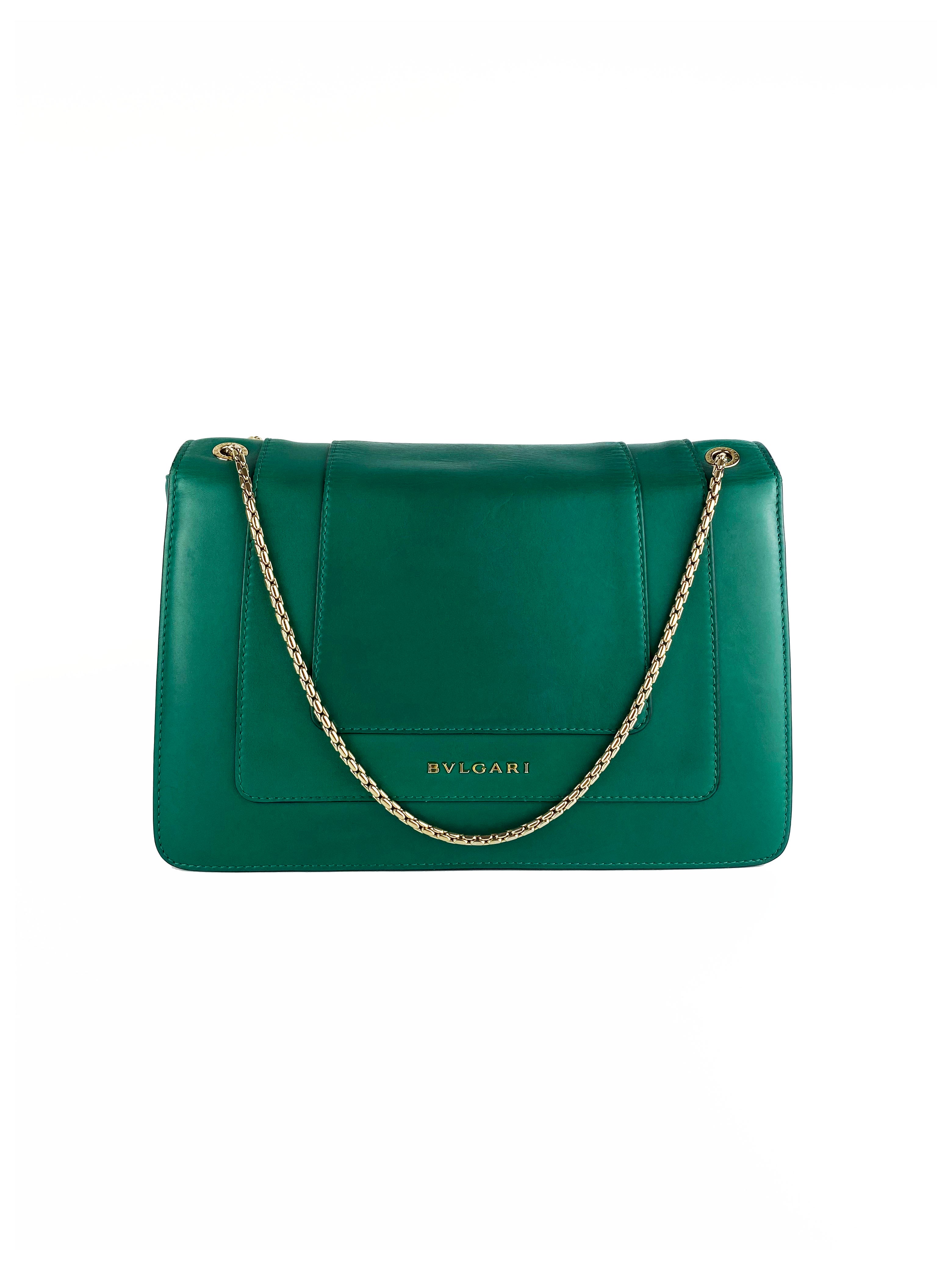 Bvlgari Serpenti Forever Green Shoulder Bag