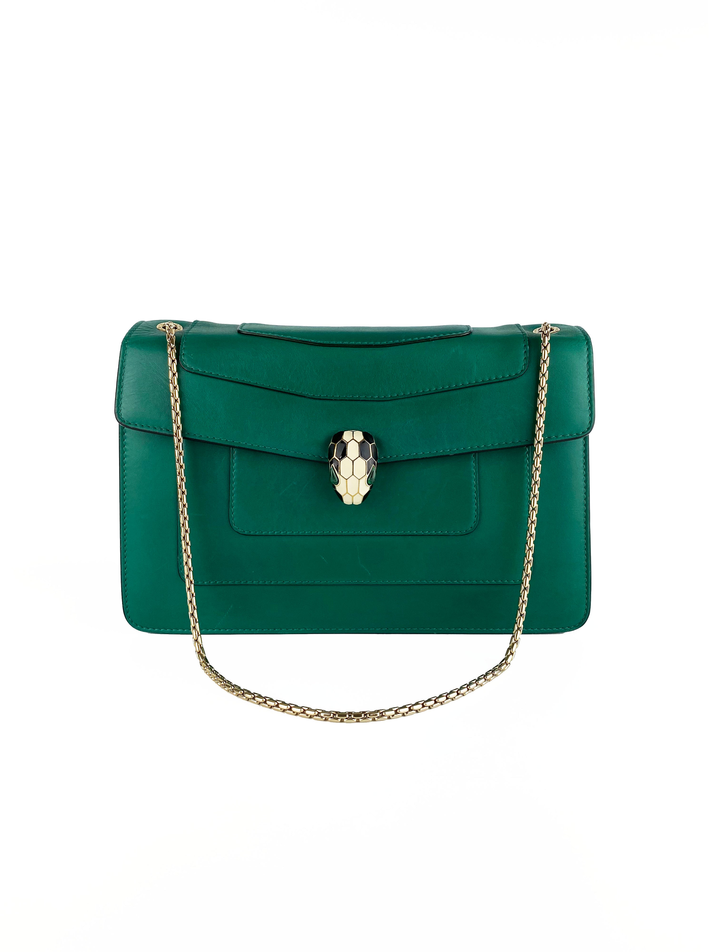 Bvlgari Serpenti Forever Green Shoulder Bag