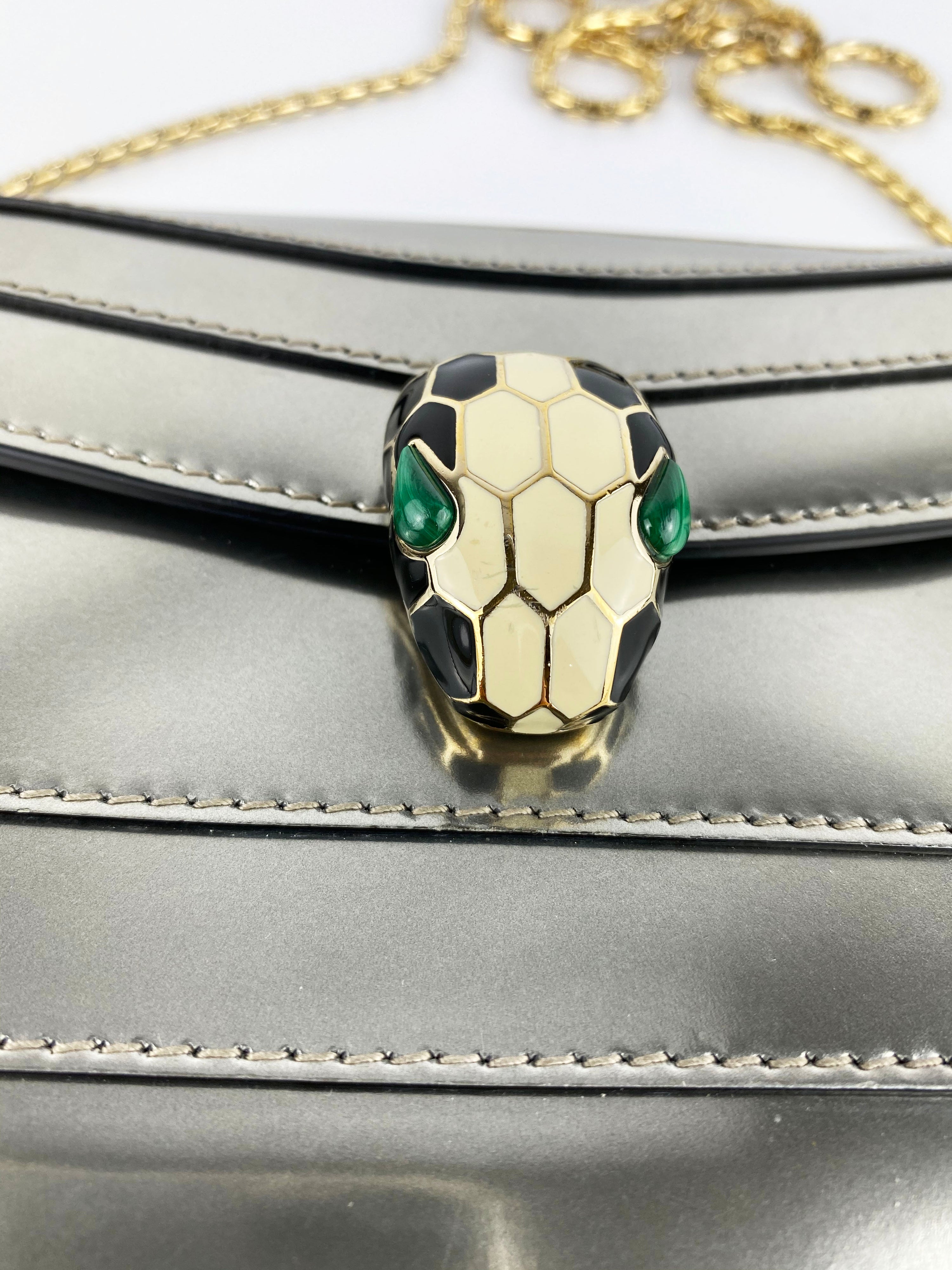 Bvlgari Serpenti Forever Chain Clutch