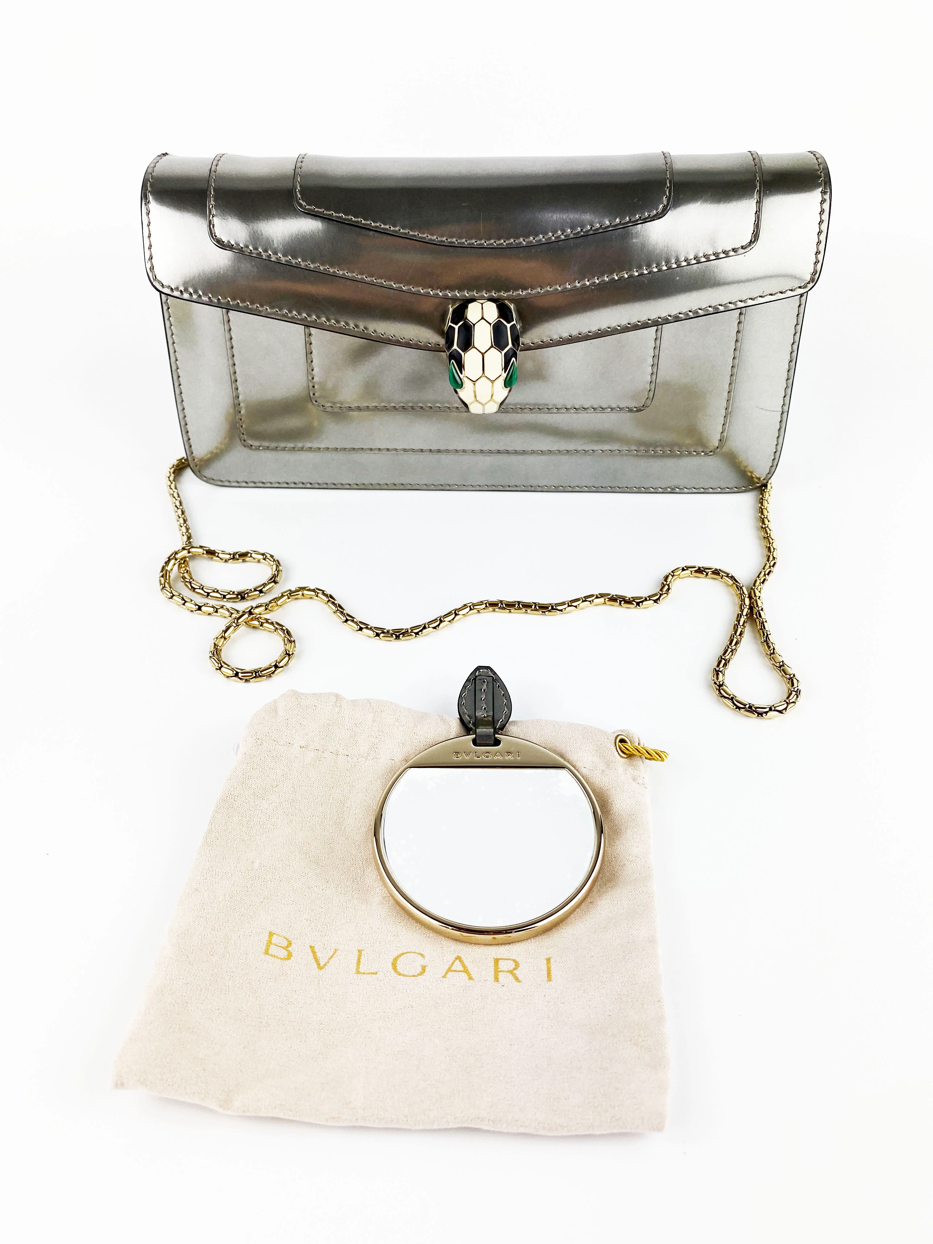 Bvlgari Serpenti Forever Chain Clutch