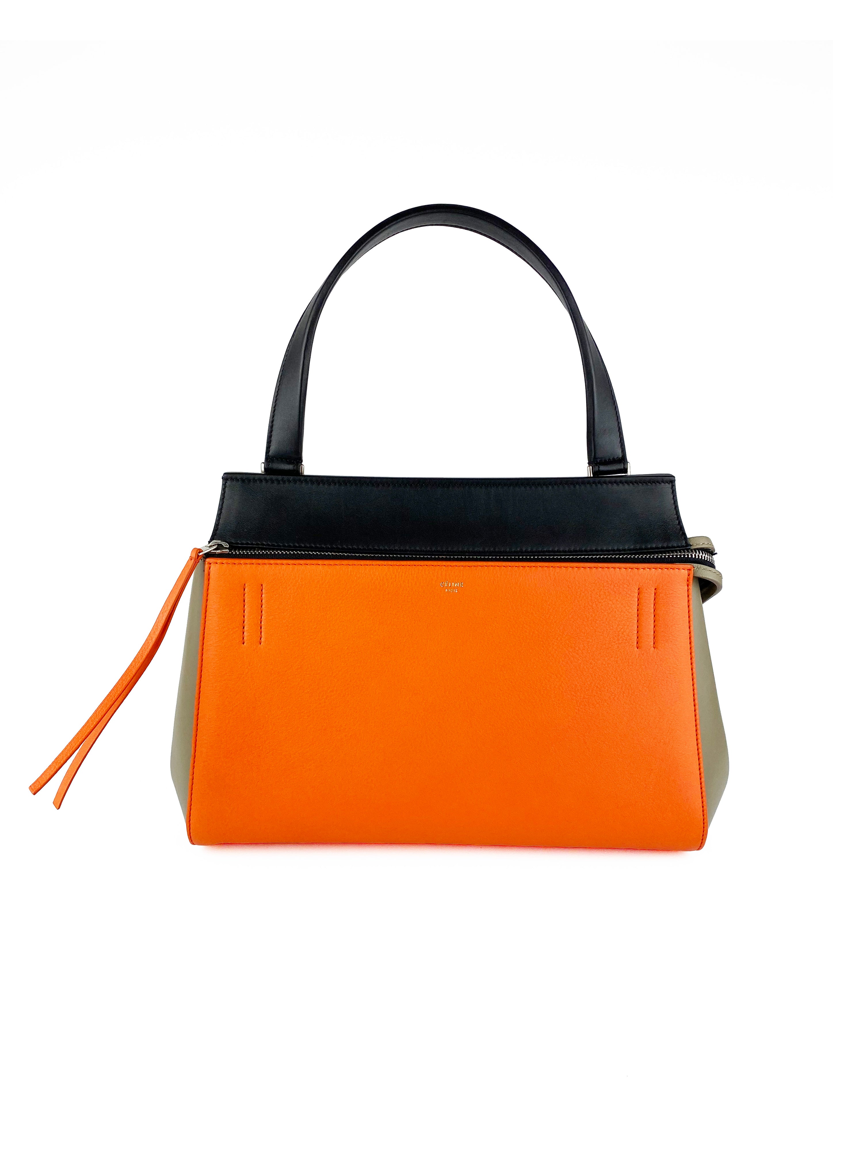 Celine Orange/Black Edge Bag