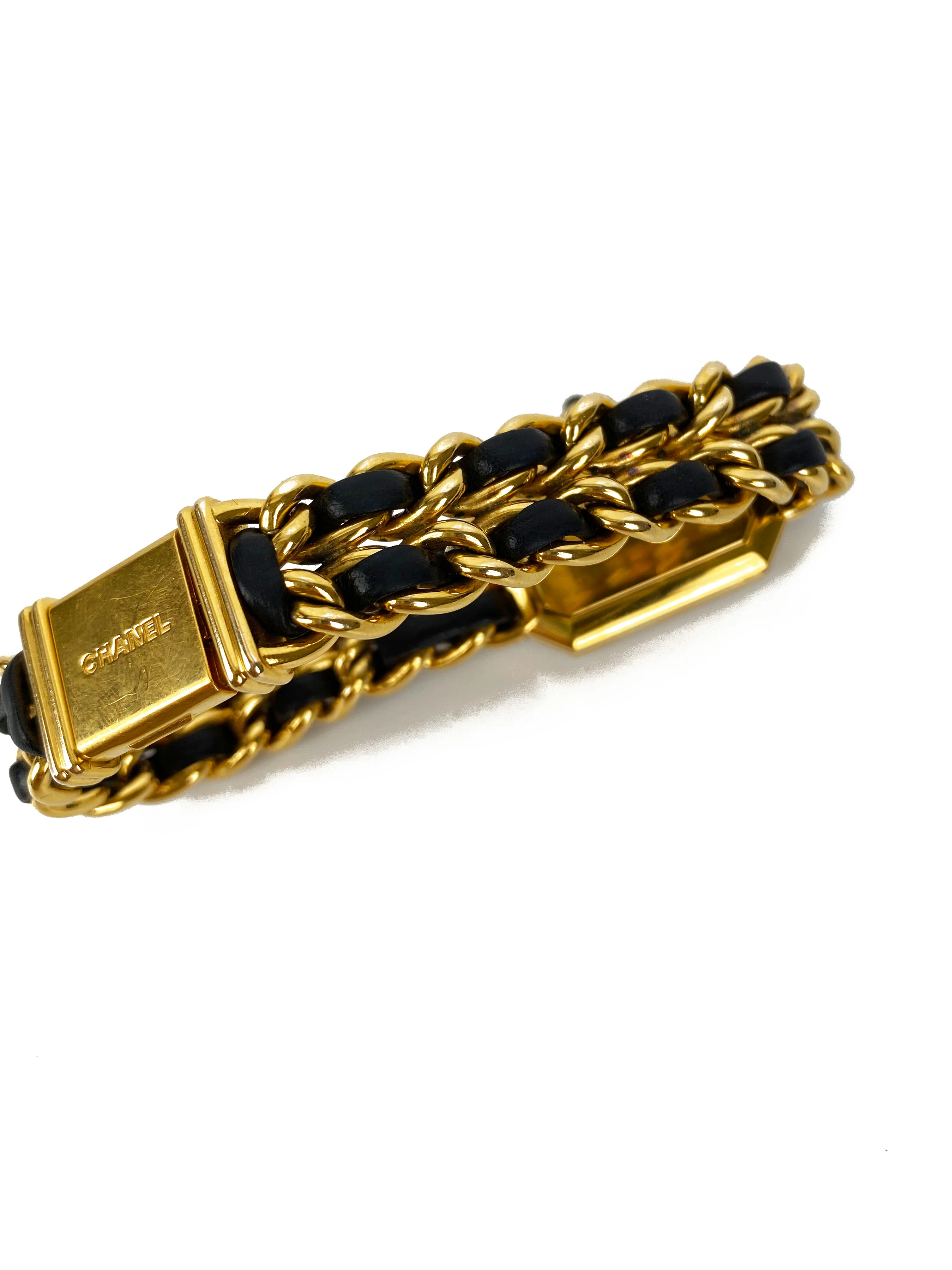 Chanel Black  Gold Premiere Watch