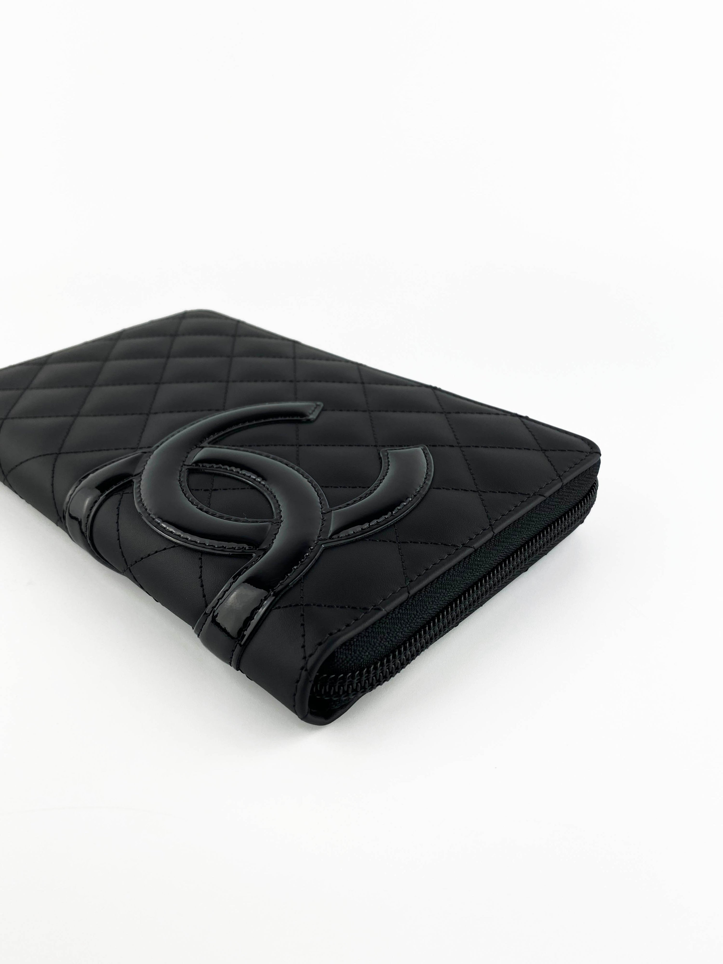 Chanel Black Cambon Bi-fold Wallet