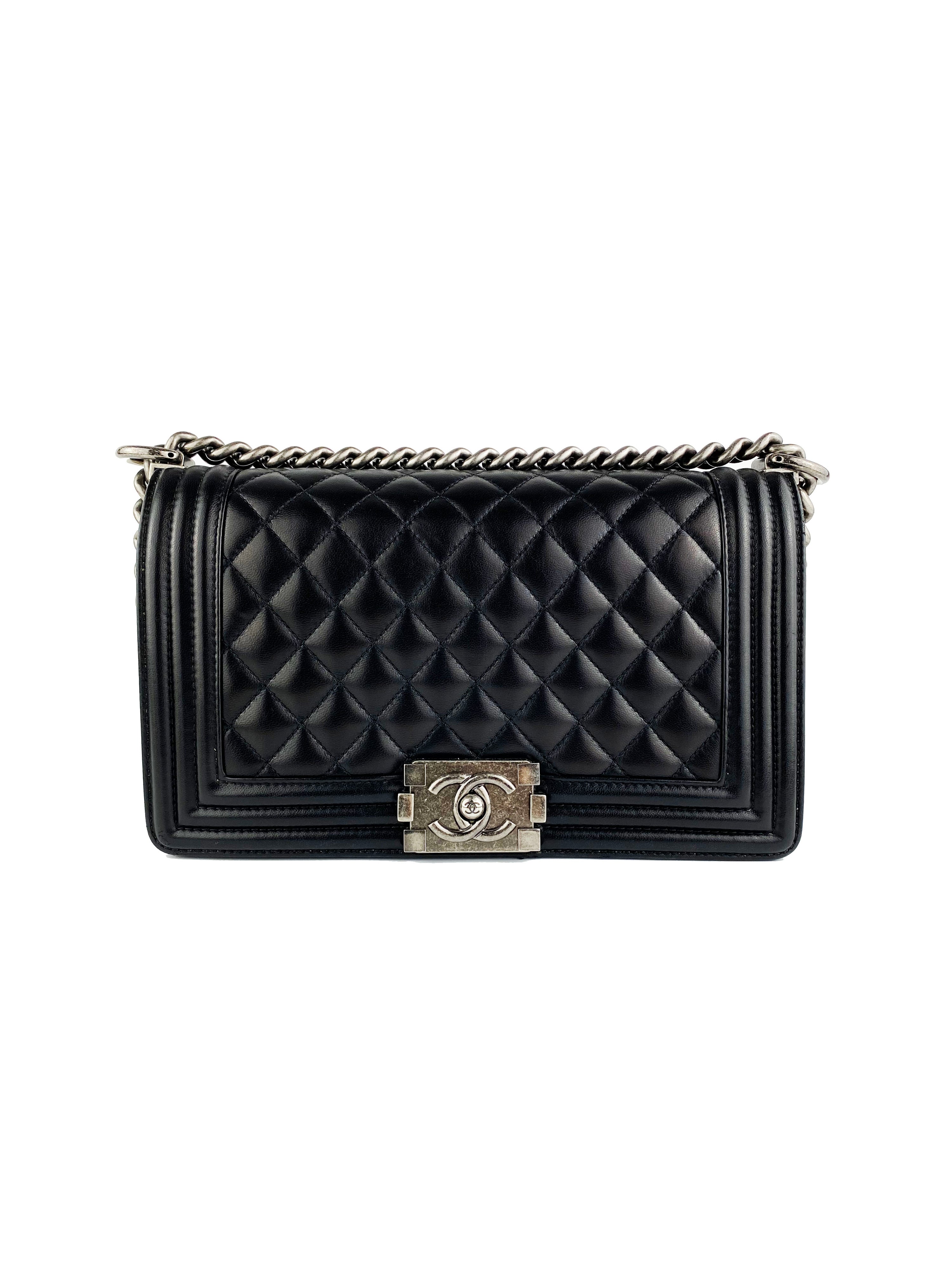 Chanel Boy Lambskin Black Bag