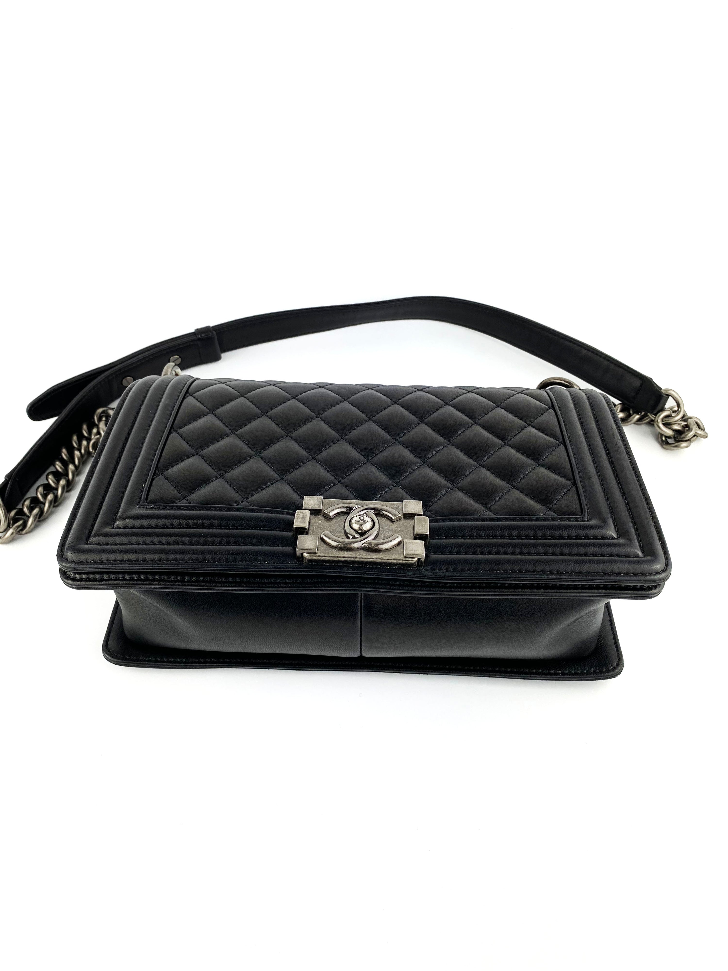 Chanel Boy Lambskin Black Bag