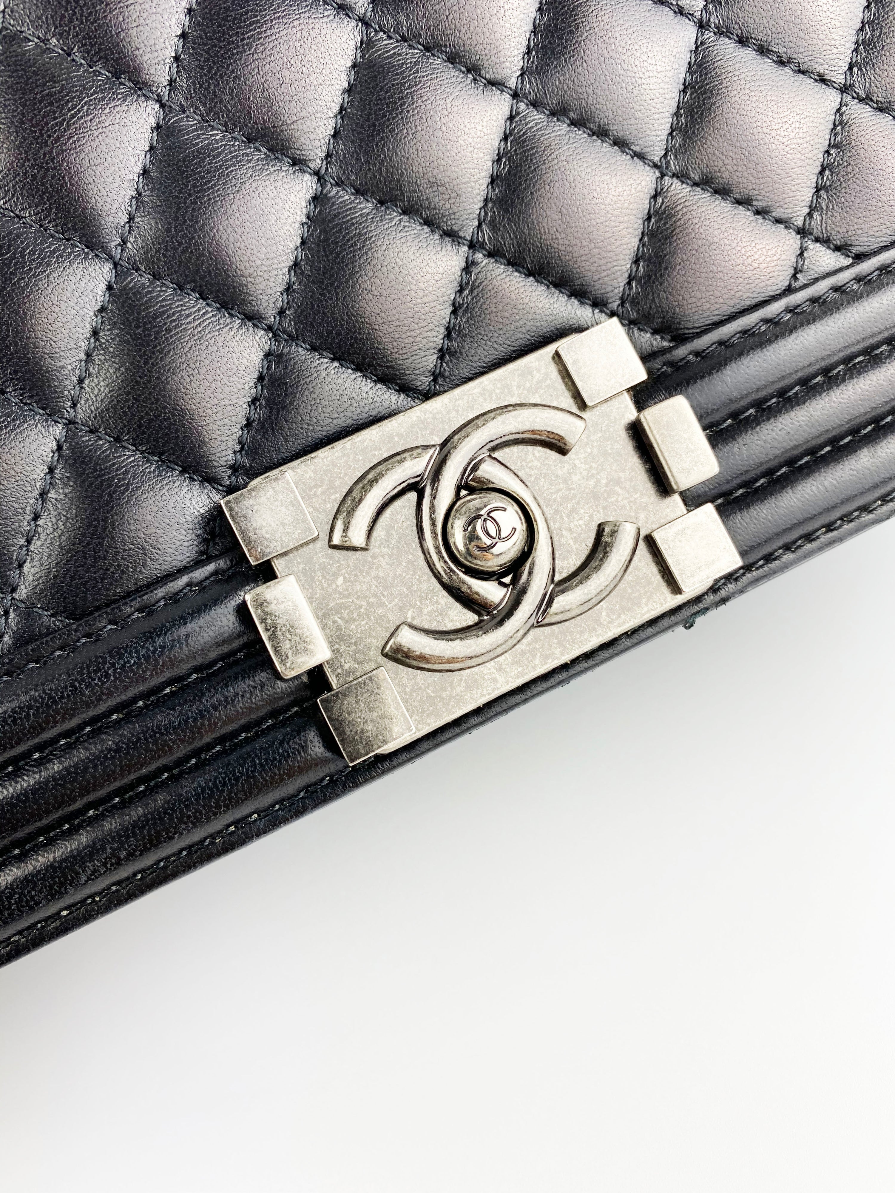 Chanel Boy Lambskin Black Bag