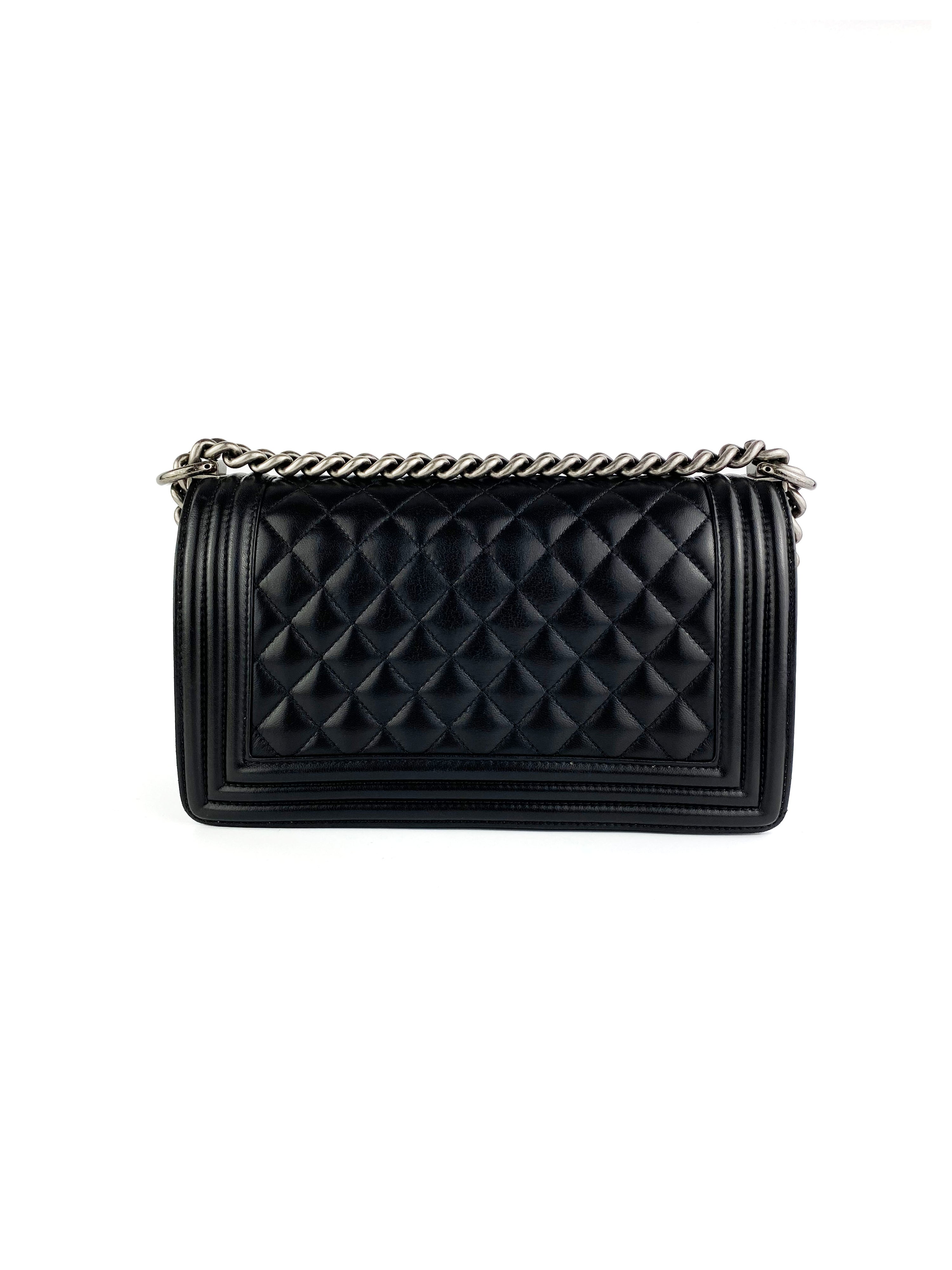 Chanel Boy Lambskin Black Bag