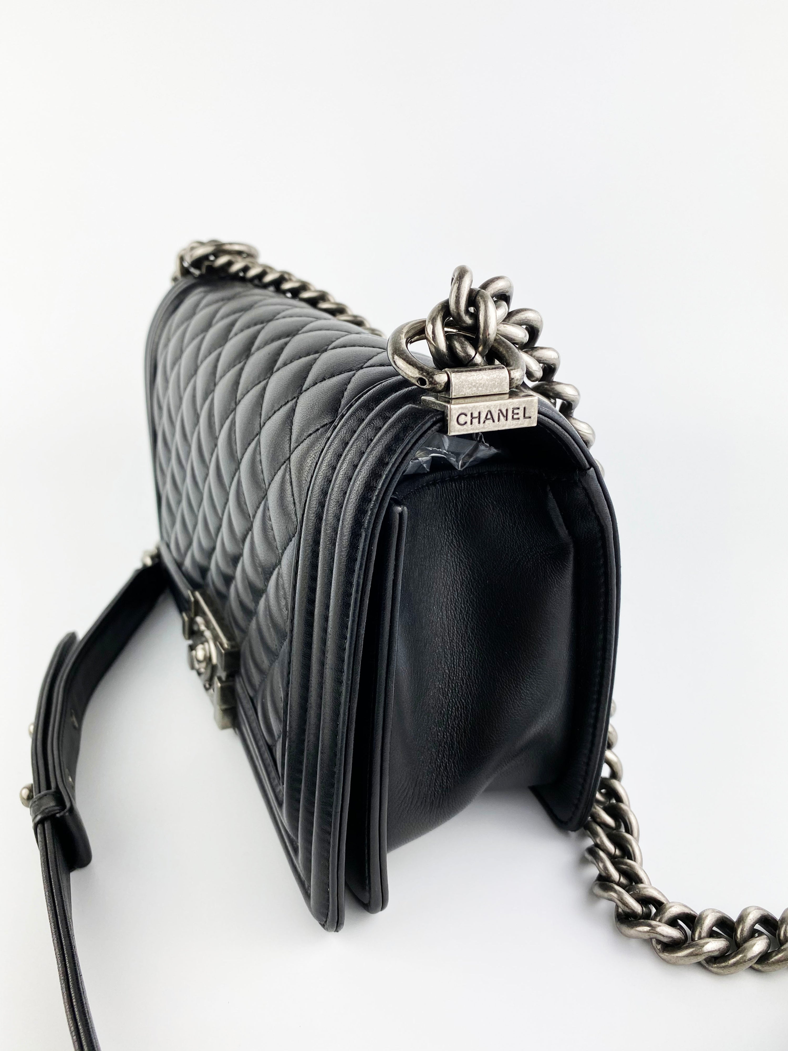 Chanel Boy Lambskin Black Bag