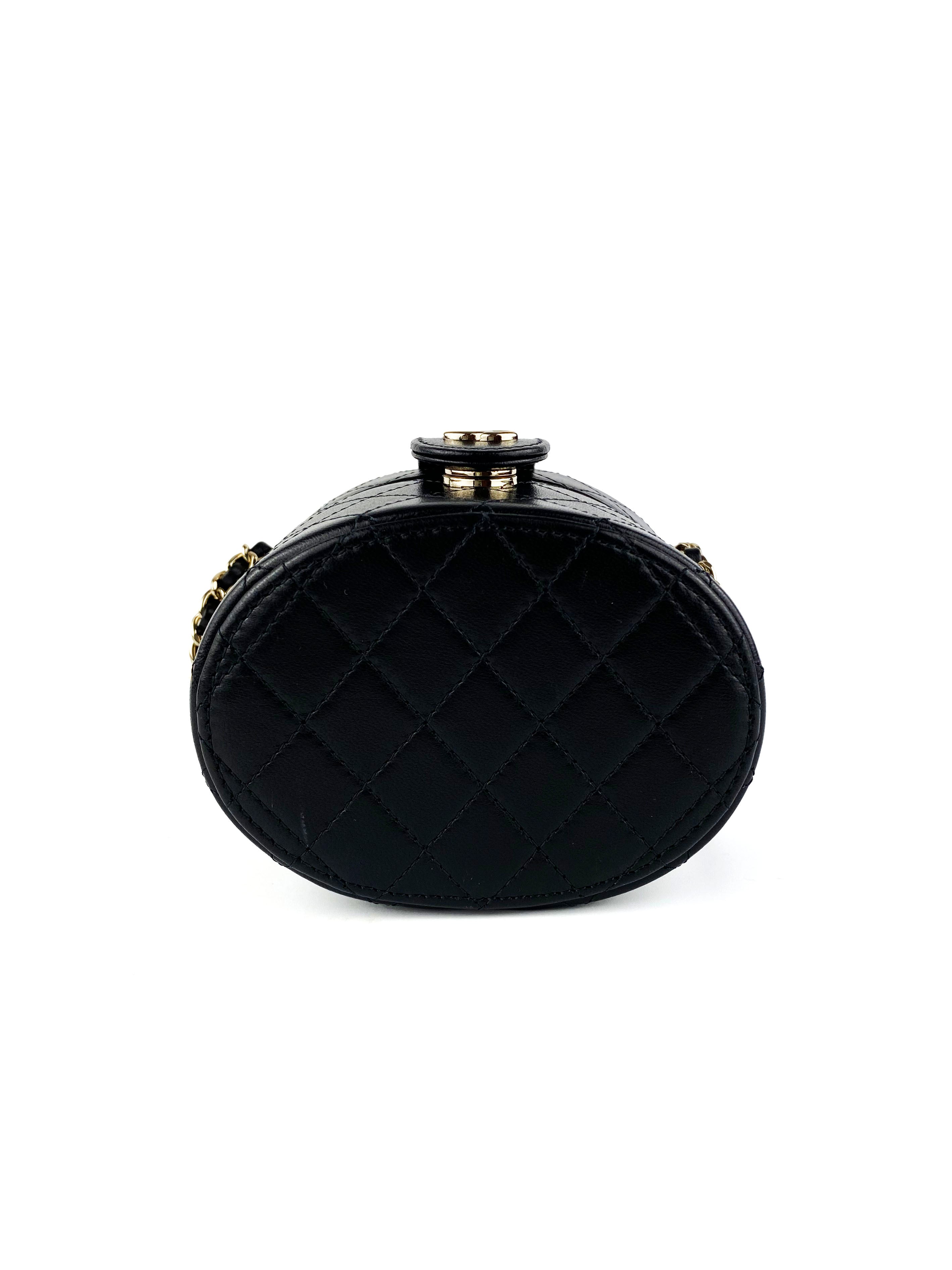 Chanel Black Vanity Clutch Box