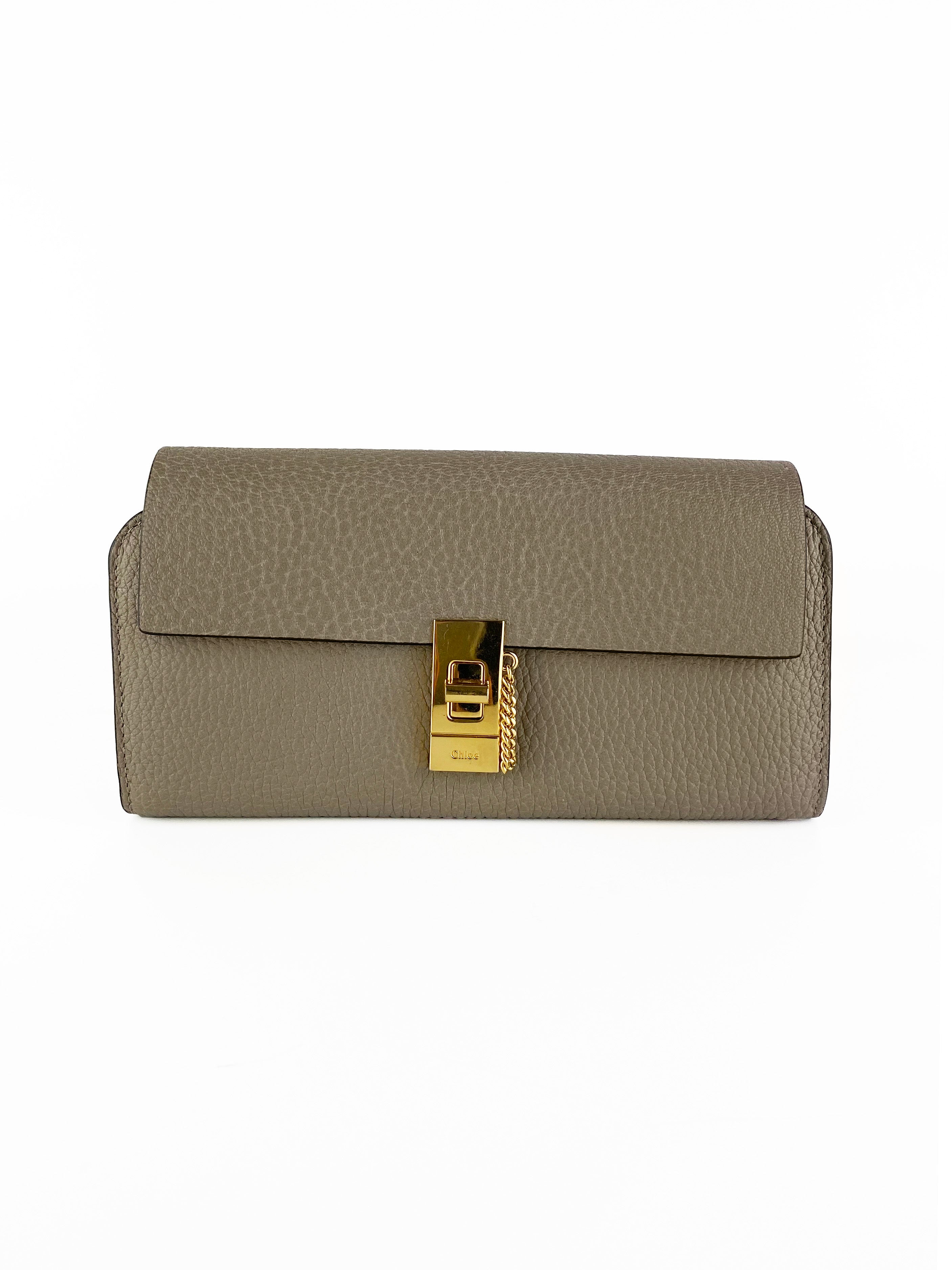 Chloe Grey Long Drew Wallet