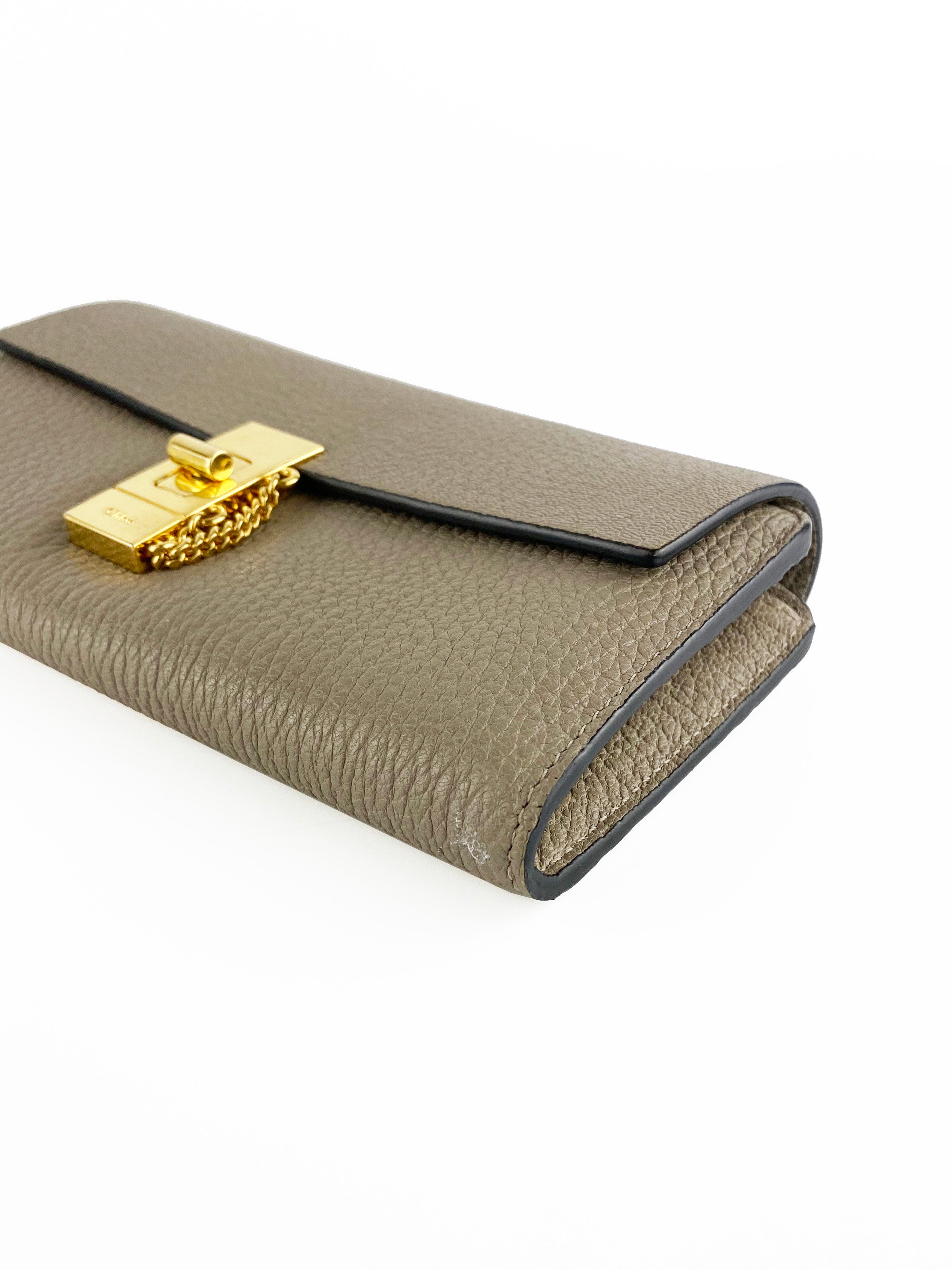 Chloe Grey Long Drew Wallet