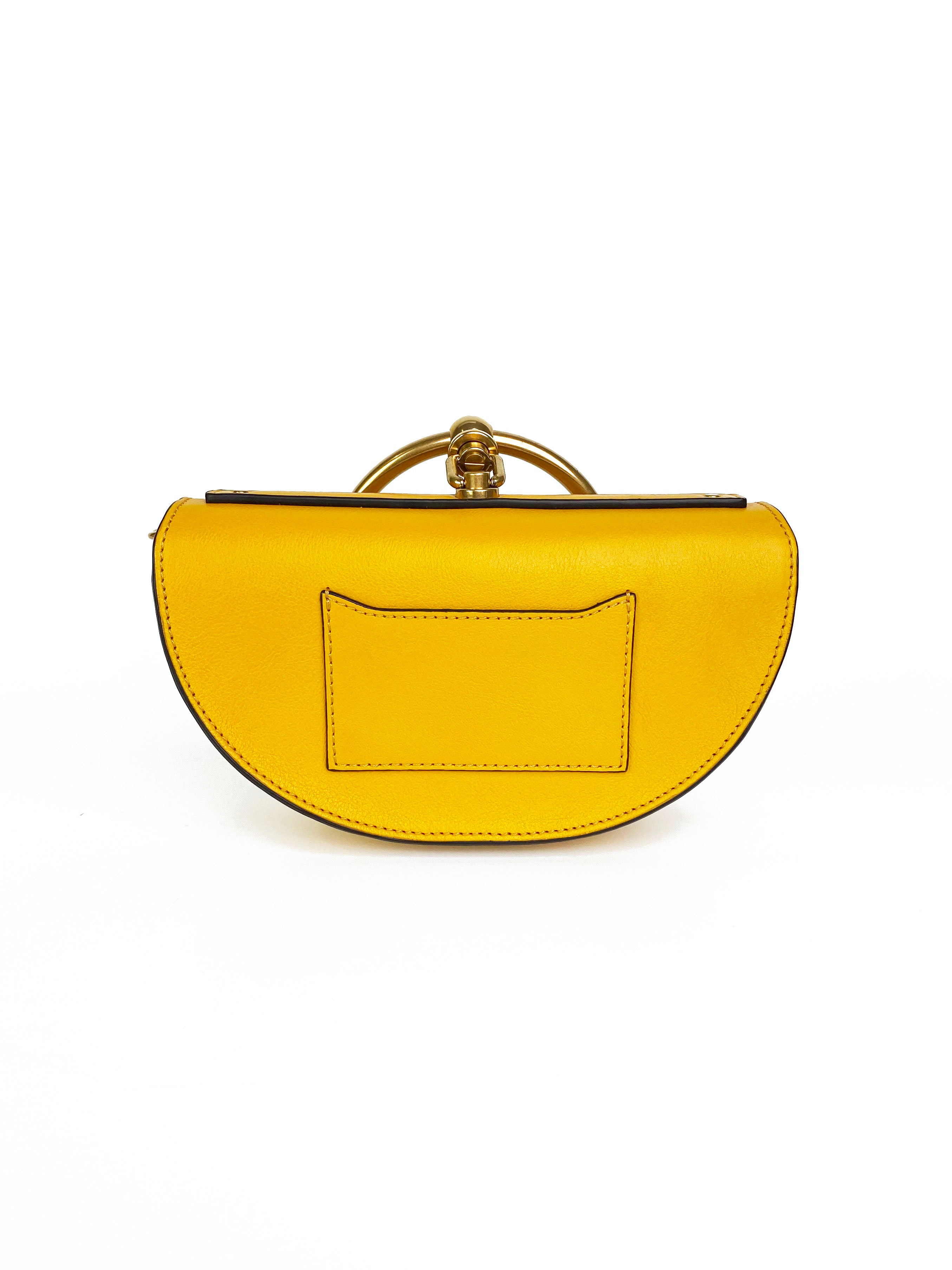 Chloe Yellow Nile Minaudiere Bag