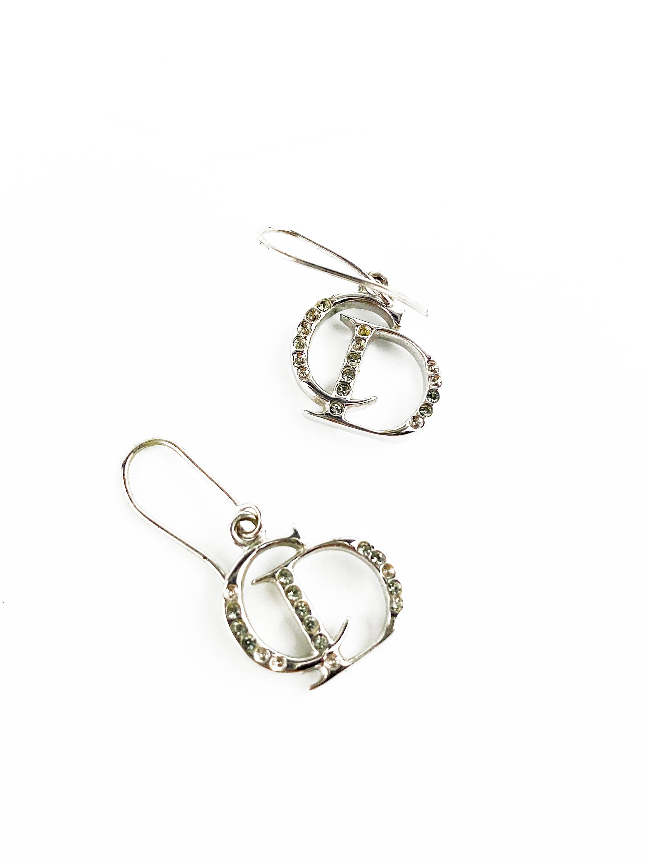 Christian Dior CD Crystal Earrings