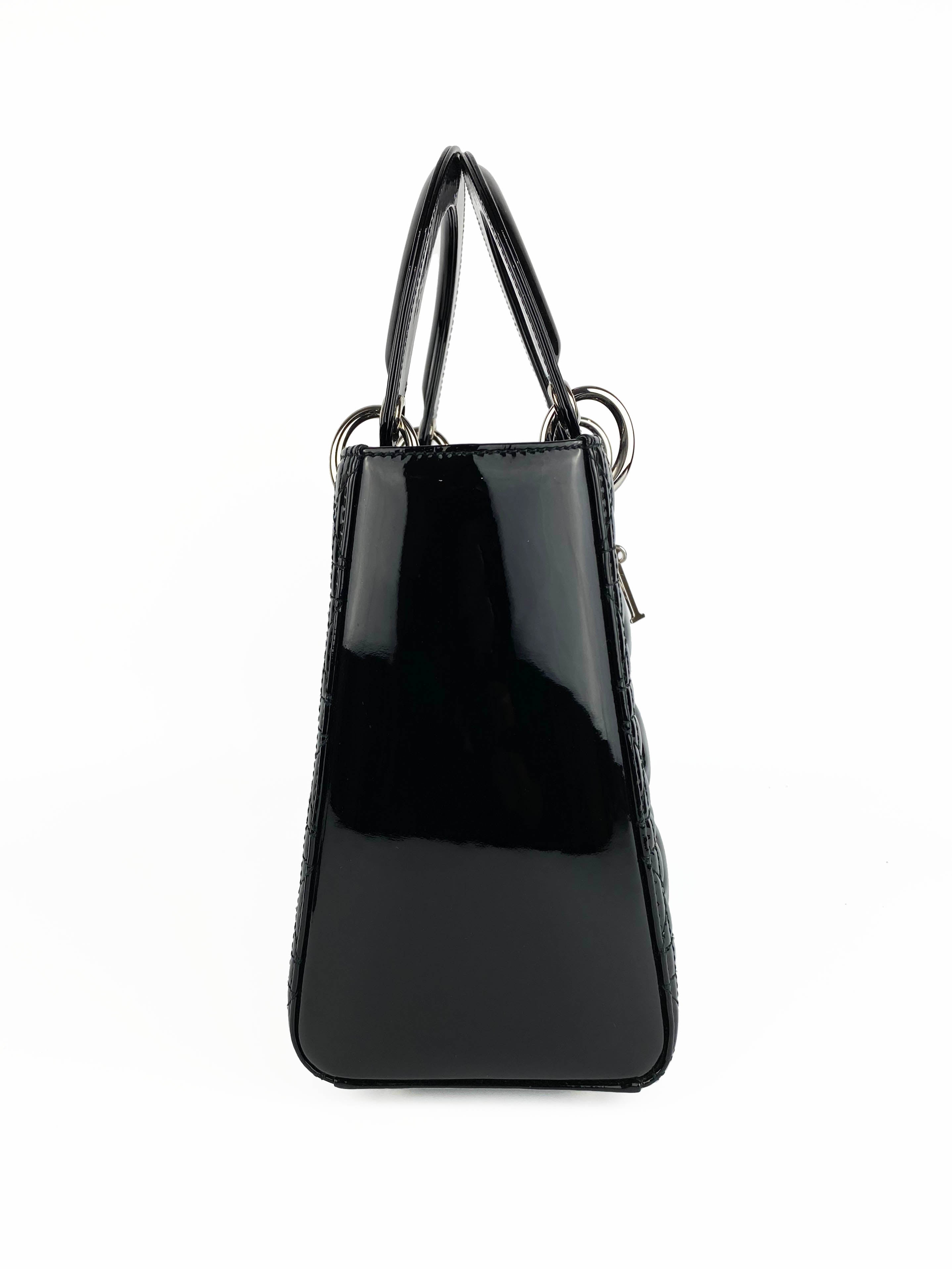 Christian Dior Medium Black Lady Dior Bag