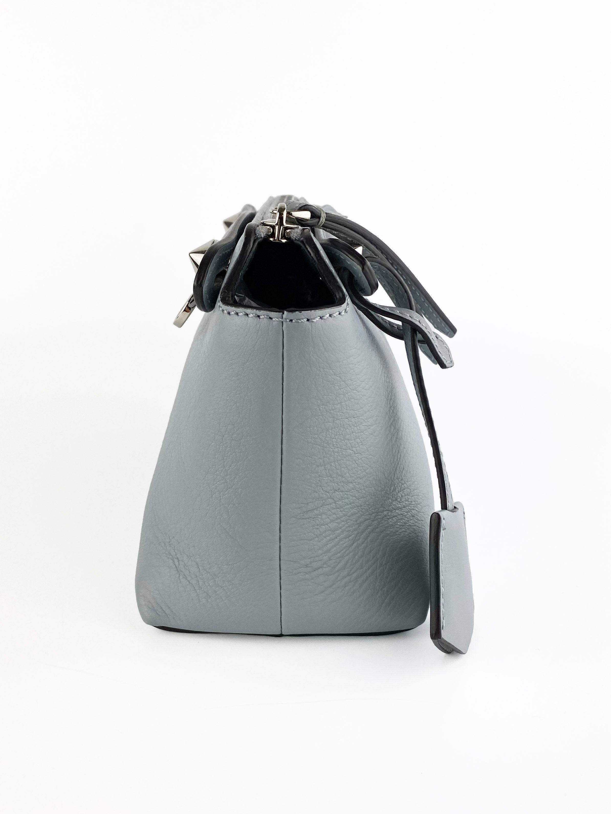 Fendi Light Blue By the Way Bag with Flower Tail